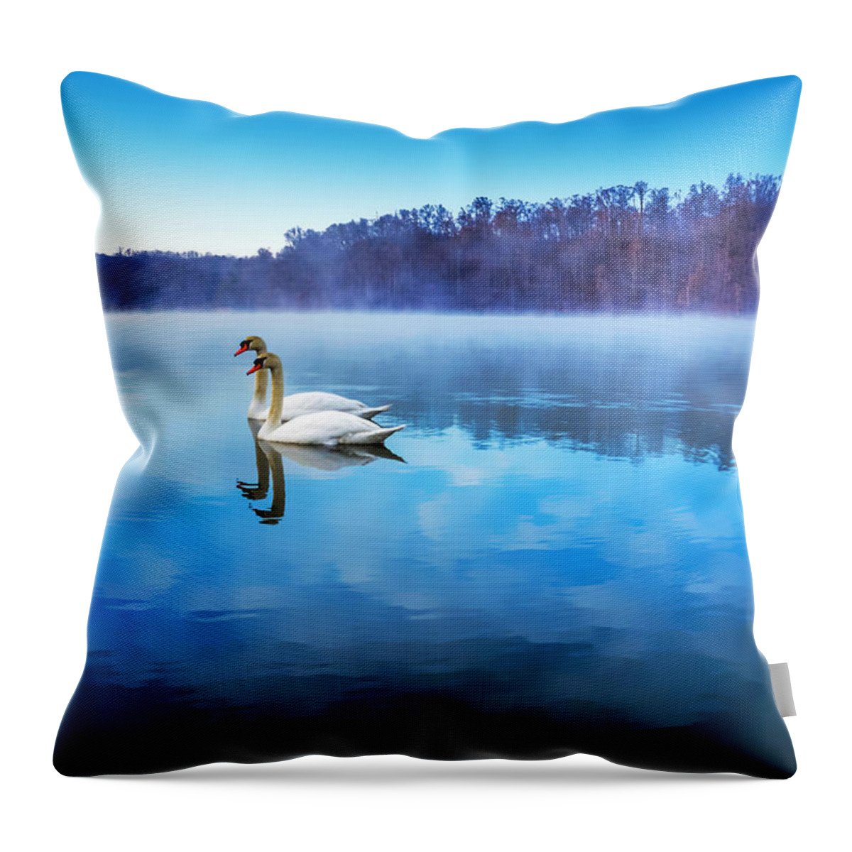 Avian Throw Pillow featuring the photograph United by Brian Stevens