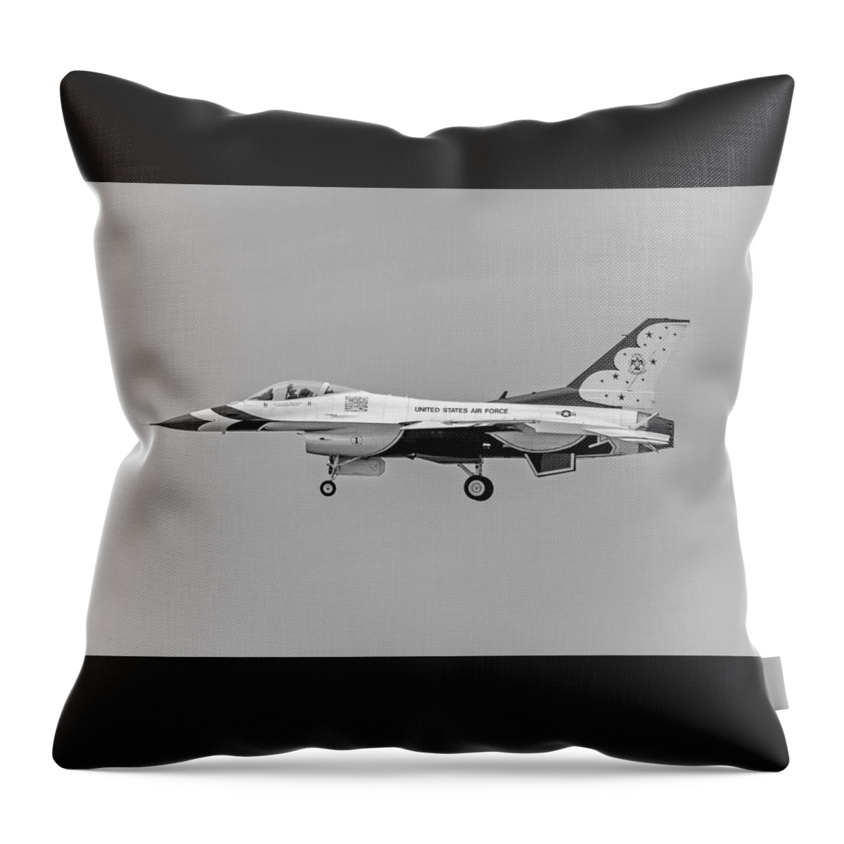 United States Air Force Thunderbirds Throw Pillow featuring the photograph United States Air Force Thunderbirds  07 by Susan McMenamin