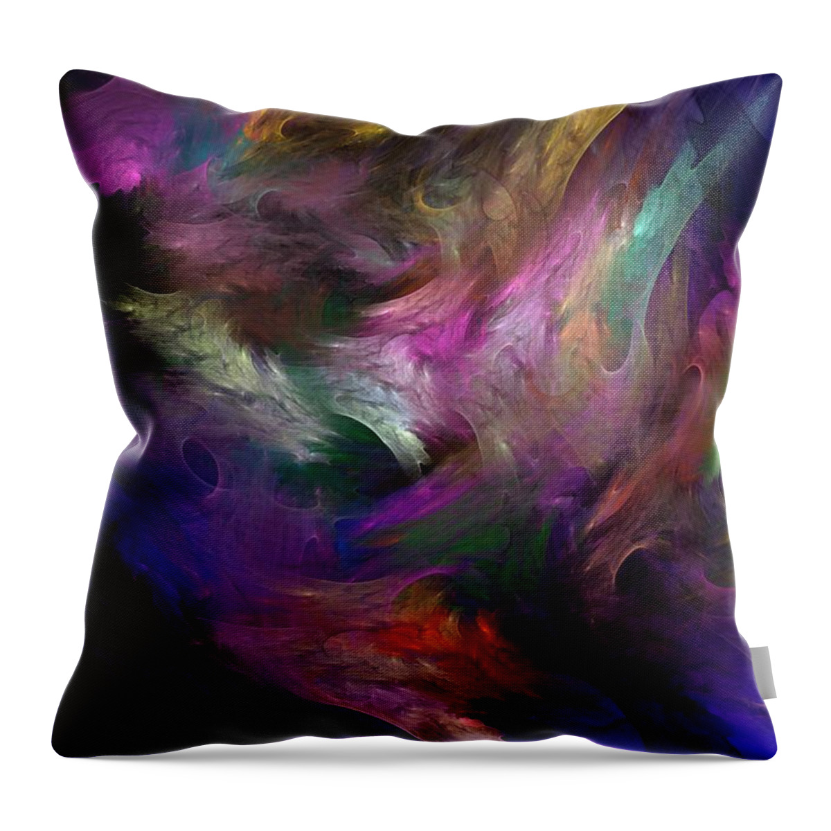 Fantasy Throw Pillow featuring the digital art Untitled 01-12-10 by David Lane