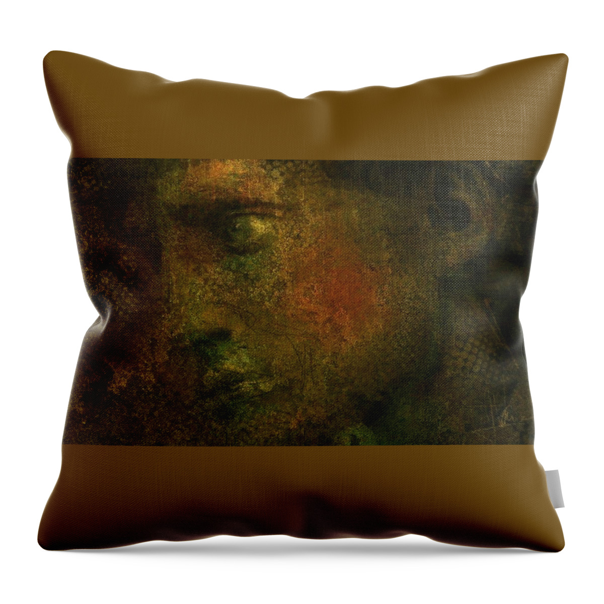 Portrait Throw Pillow featuring the digital art Untitled 18June2015 by Jim Vance