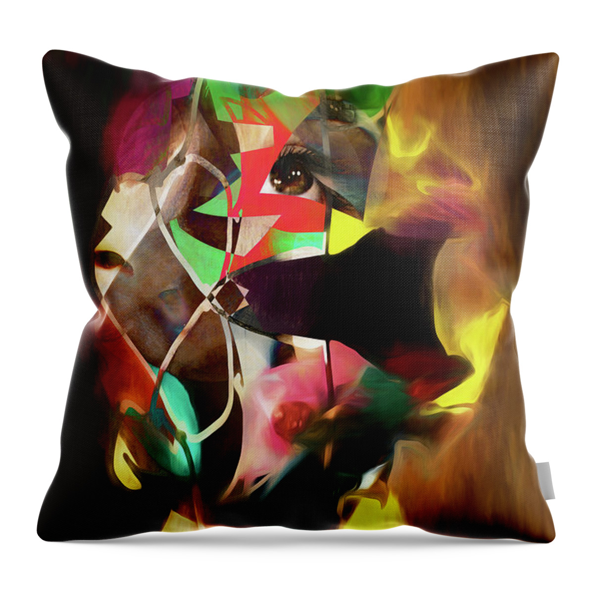 Abstract Throw Pillow featuring the photograph Untitled Work No. 3 by James Bethanis
