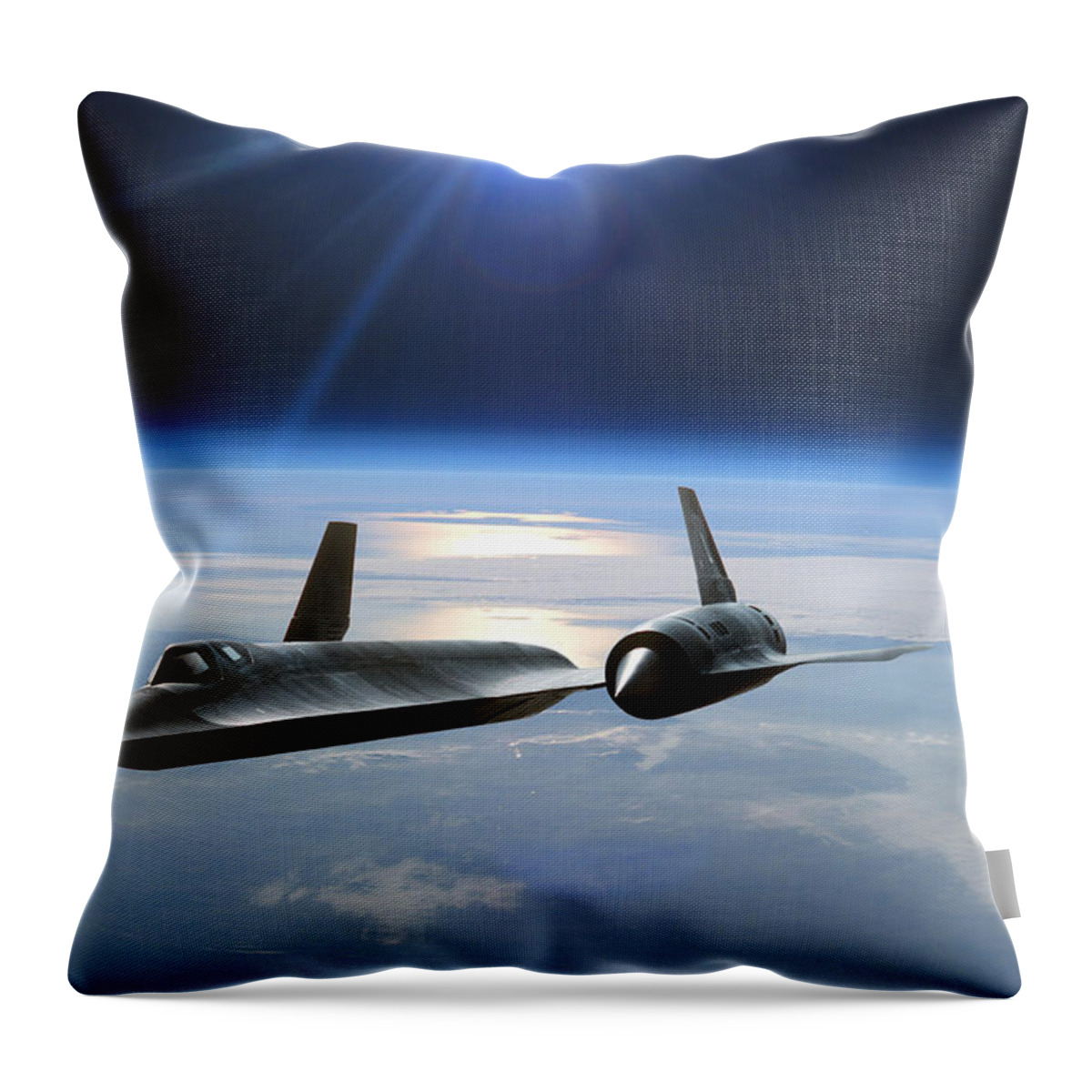 Aviation Throw Pillow featuring the digital art Untouchable by Peter Chilelli