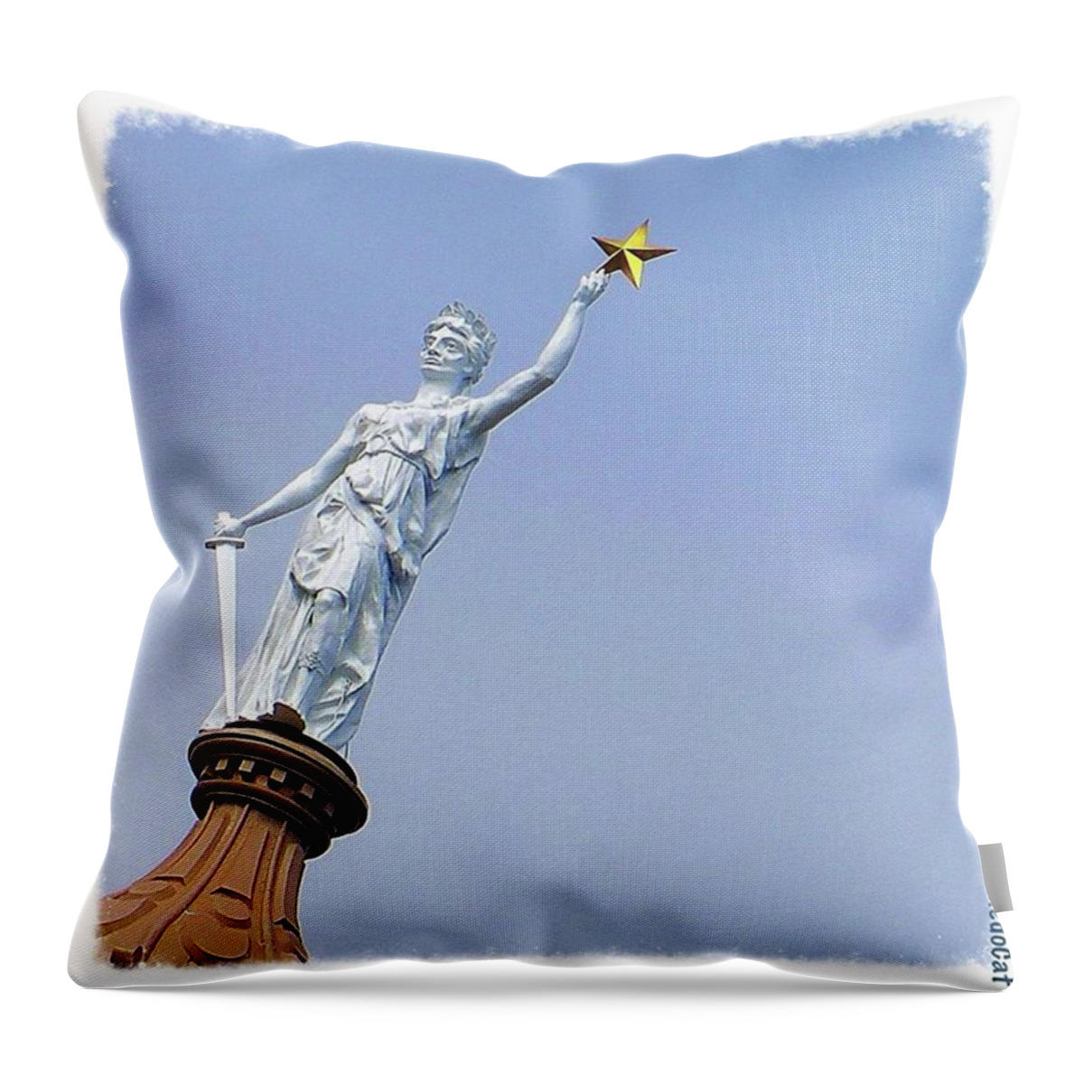 Keepaustinweird Throw Pillow featuring the photograph Up Close And Personal With The #goddess by Austin Tuxedo Cat