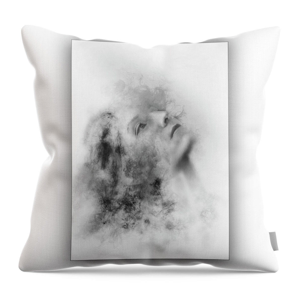 Smoke. Smoke Photo Throw Pillow featuring the photograph Up In Smoke by Endre Balogh
