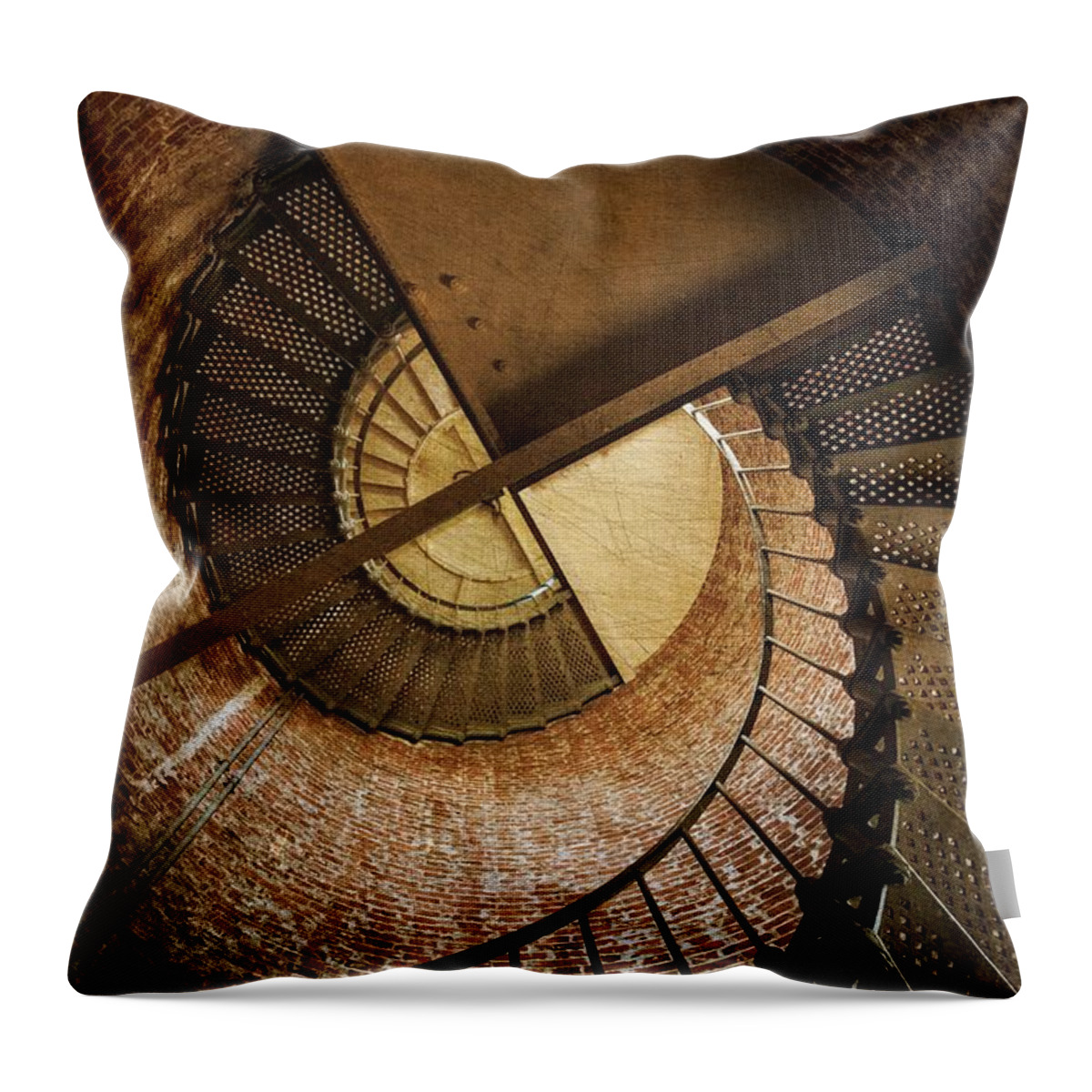 Cape Blanco Lighthouse Throw Pillow featuring the photograph Upward by Ken Smith