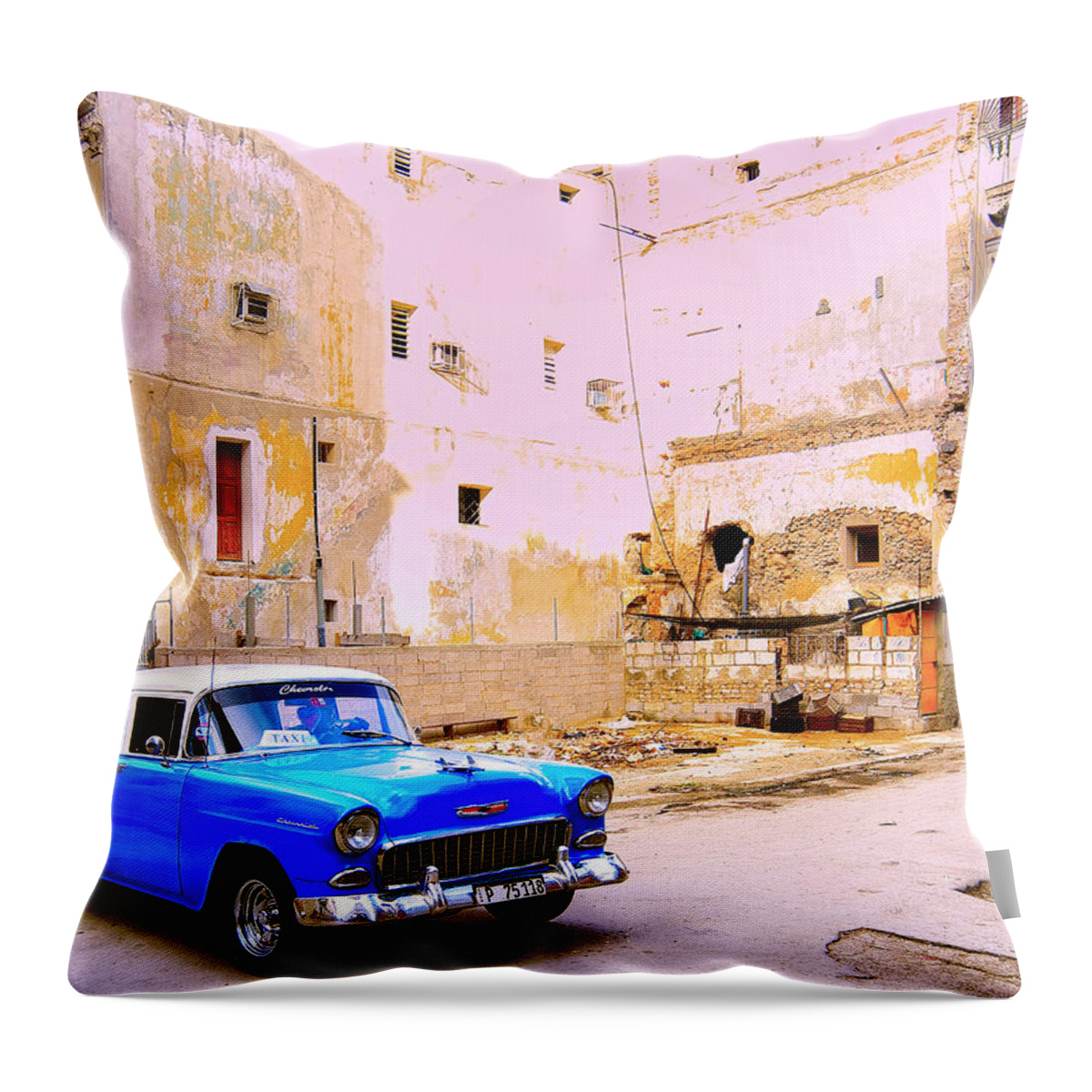 Cuba Throw Pillow featuring the photograph Urban Renewal by Dominic Piperata