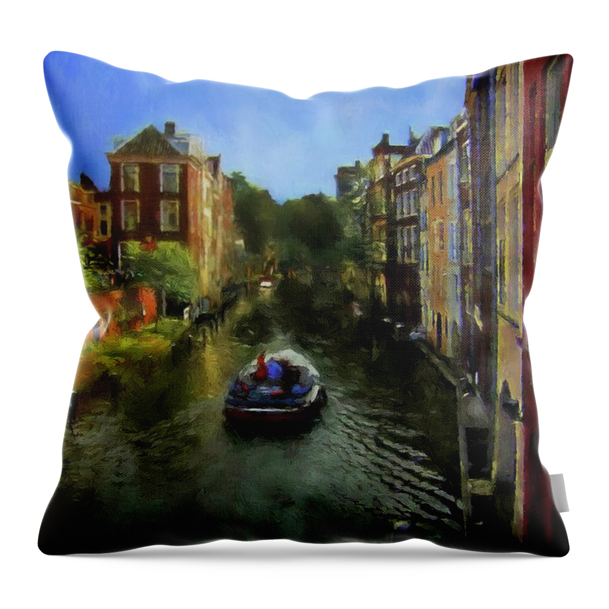 John+kolenberg Throw Pillow featuring the photograph Utrecht, Holland by John Kolenberg