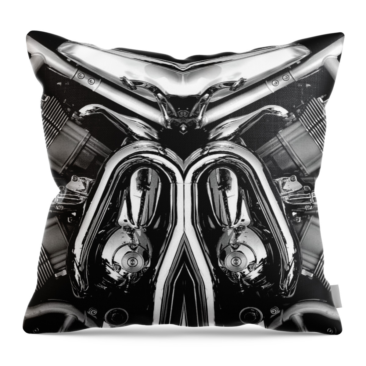 Motorcycles Throw Pillow featuring the photograph V-rod by Mark Alesse