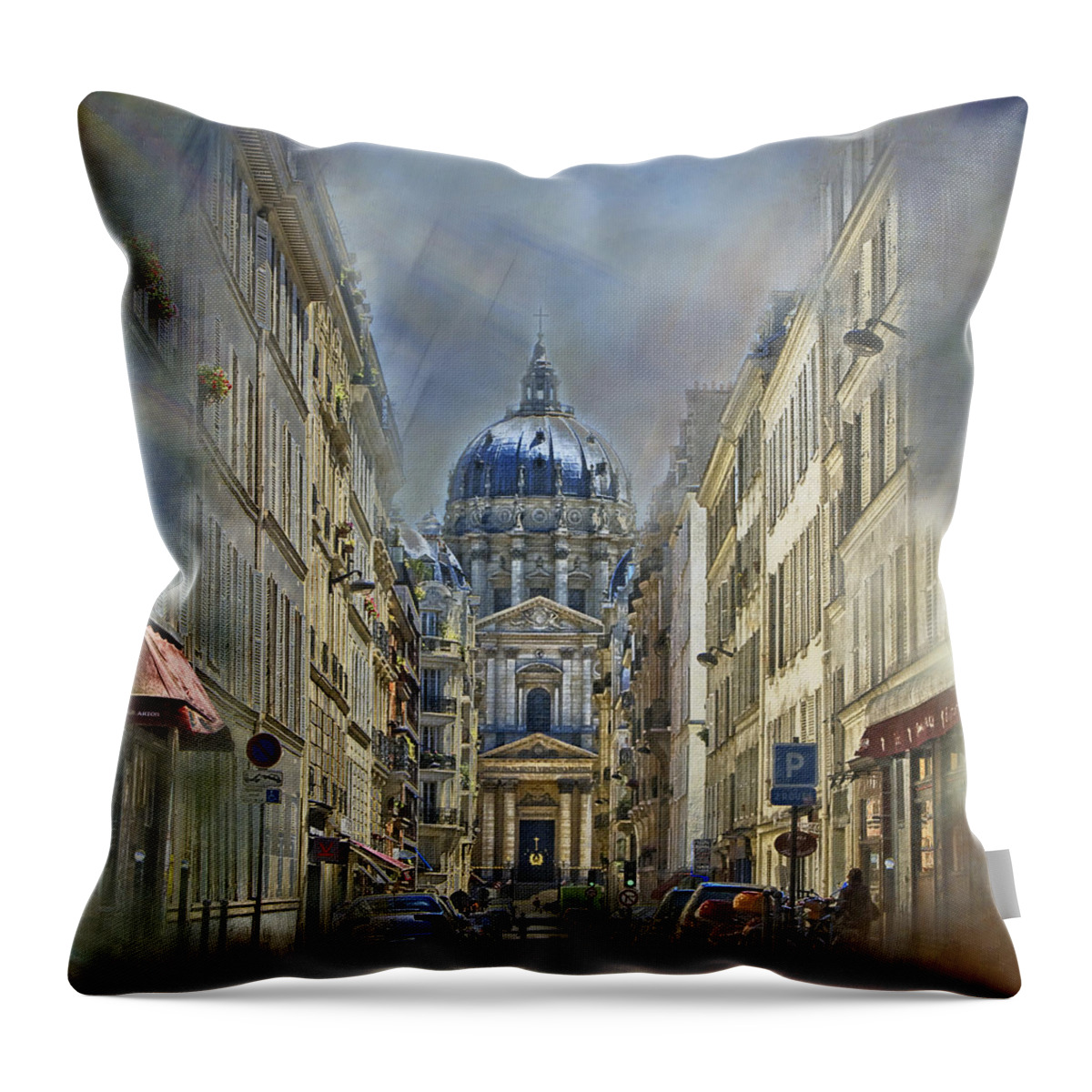 Paris Throw Pillow featuring the photograph Val-de-Grace Church, Paris by Claude LeTien