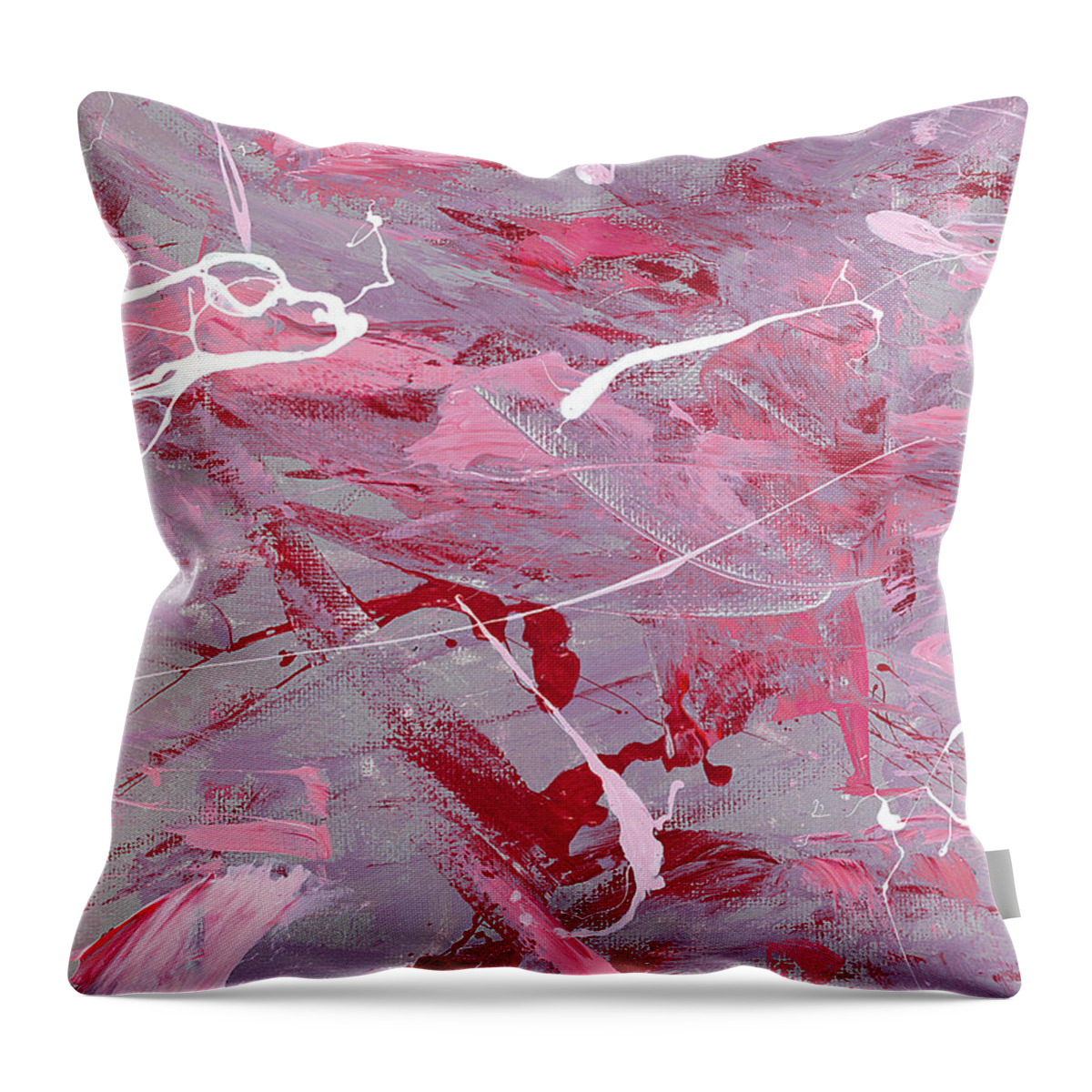 Valentine Throw Pillow featuring the painting Valentine 90 by Joe Loffredo