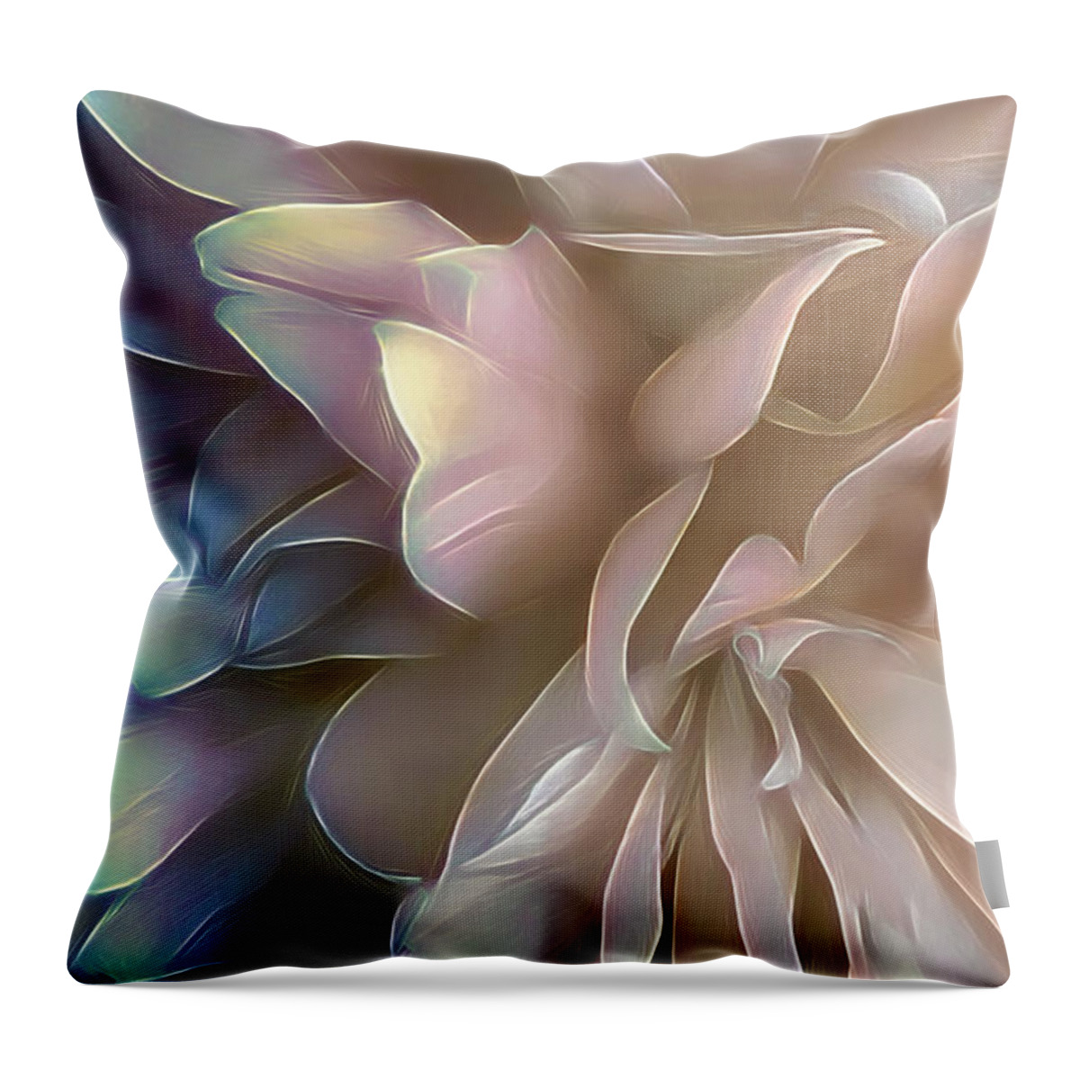 Floral Throw Pillow featuring the photograph Valley Breeze by Darlene Kwiatkowski