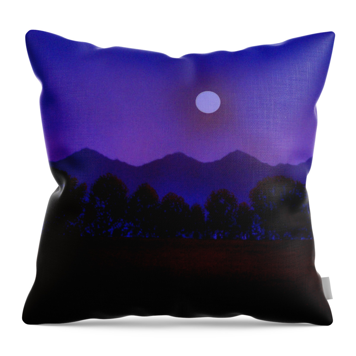Night Throw Pillow featuring the painting Valley Light by Frank Wilson