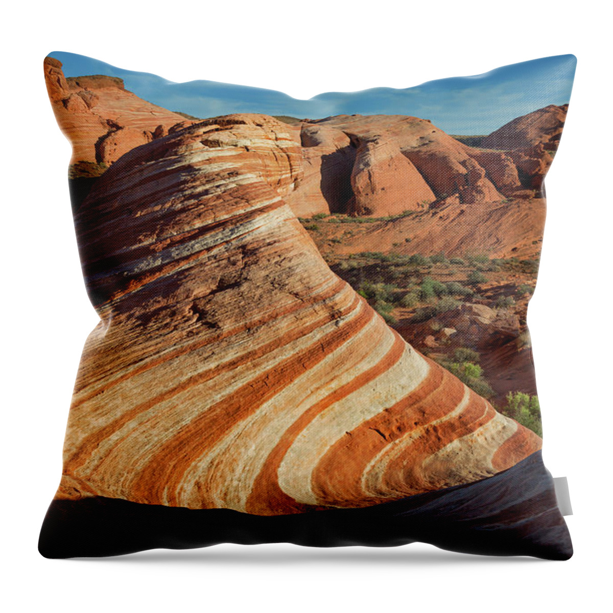 Nature Throw Pillow featuring the photograph Valley Of Fire XIV by Ricky Barnard