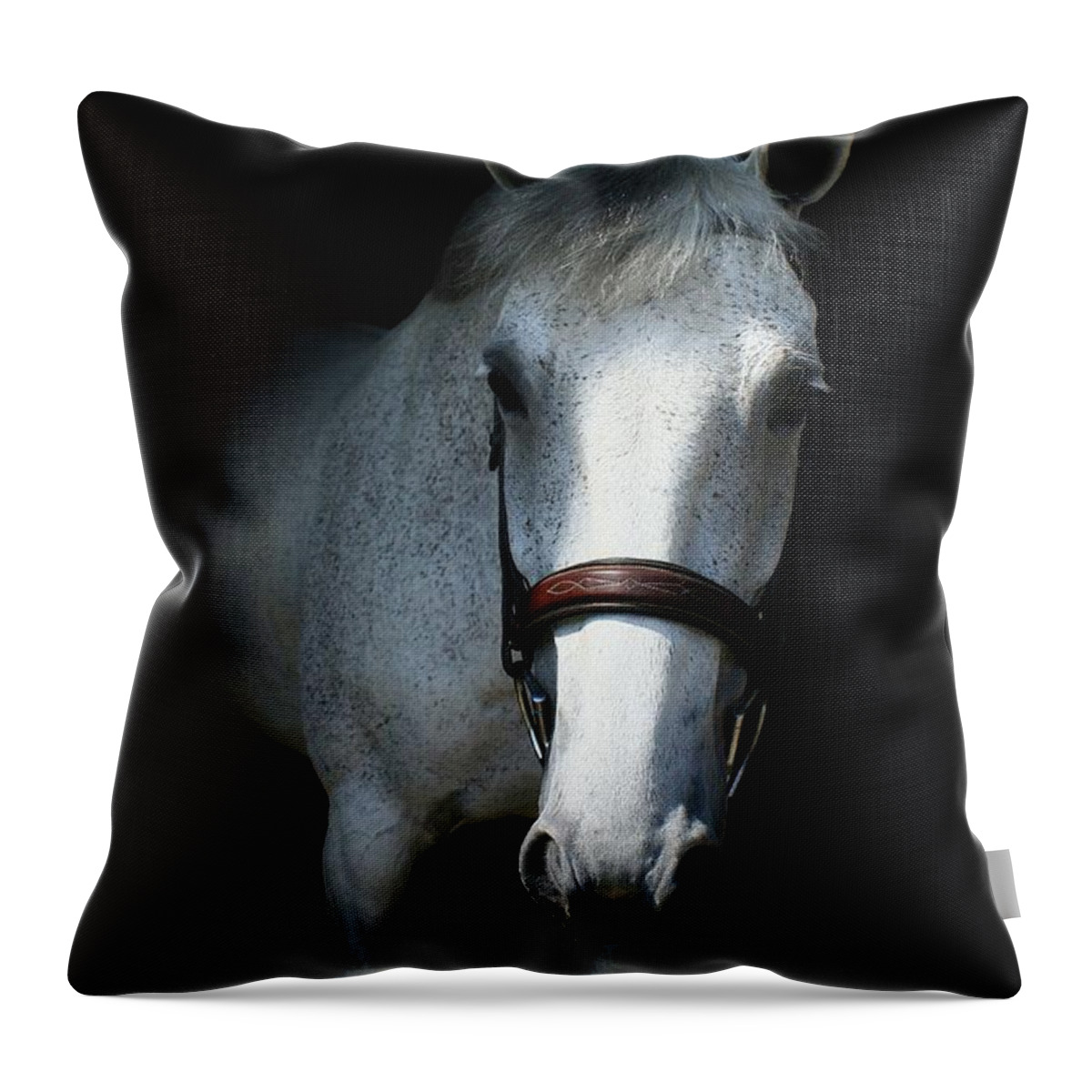  Throw Pillow featuring the photograph Vanessa-Ireland22 by Life With Horses