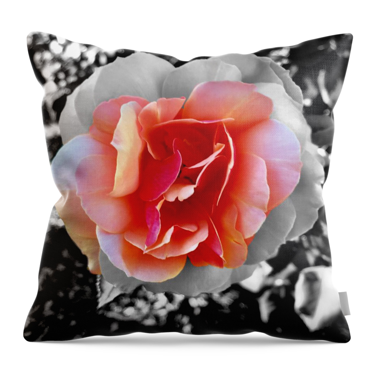 Rose Throw Pillow featuring the photograph Variation by Brad Hodges