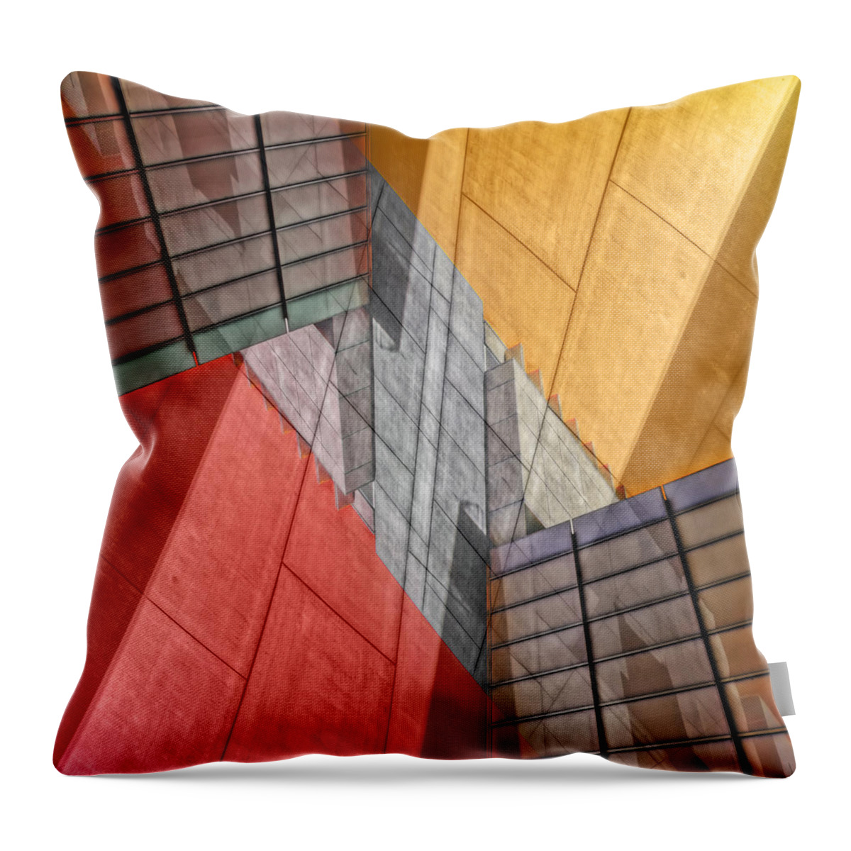 Buildings Throw Pillow featuring the photograph Variation on a Theme by Wayne Sherriff