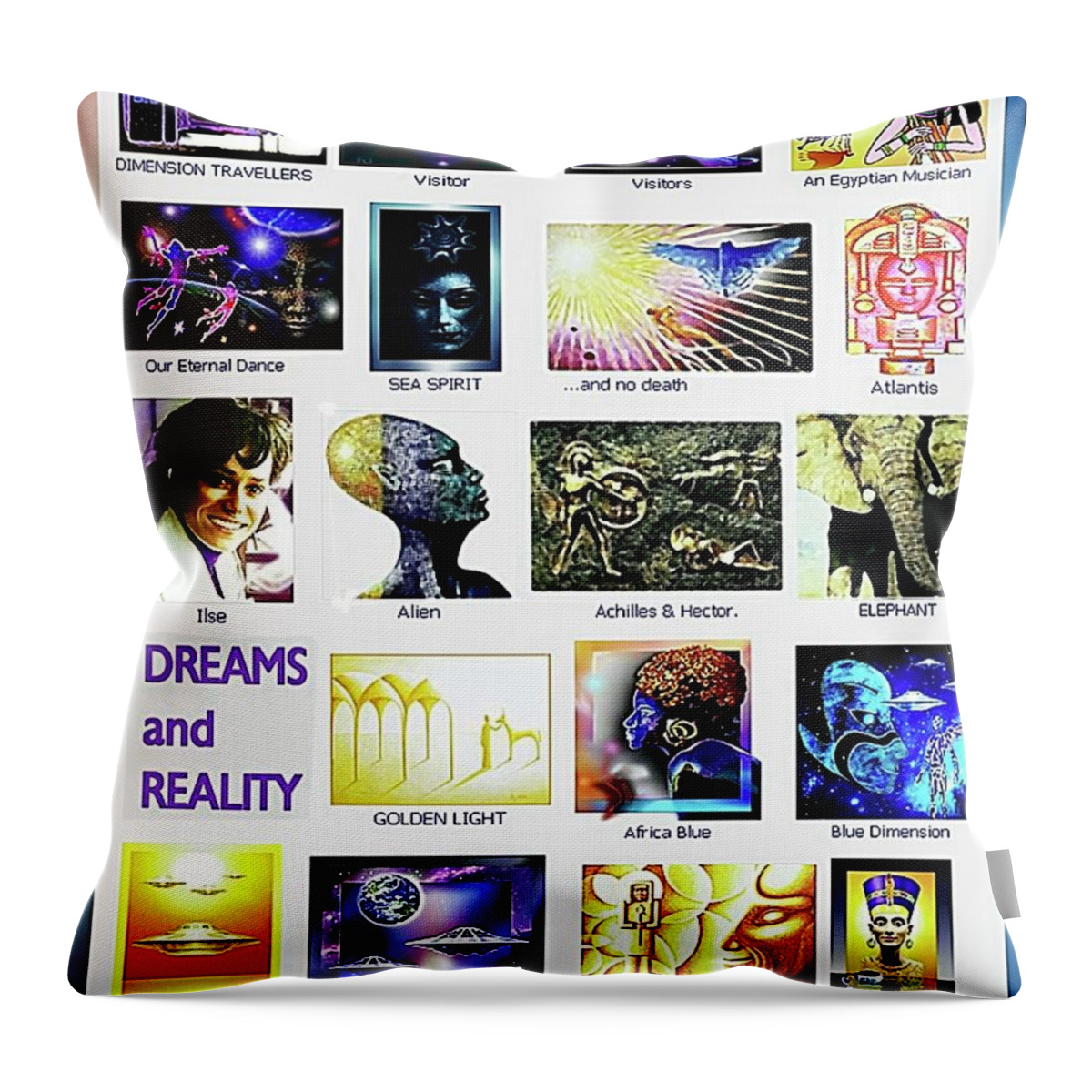 Variety Throw Pillow featuring the mixed media Variety by Hartmut Jager