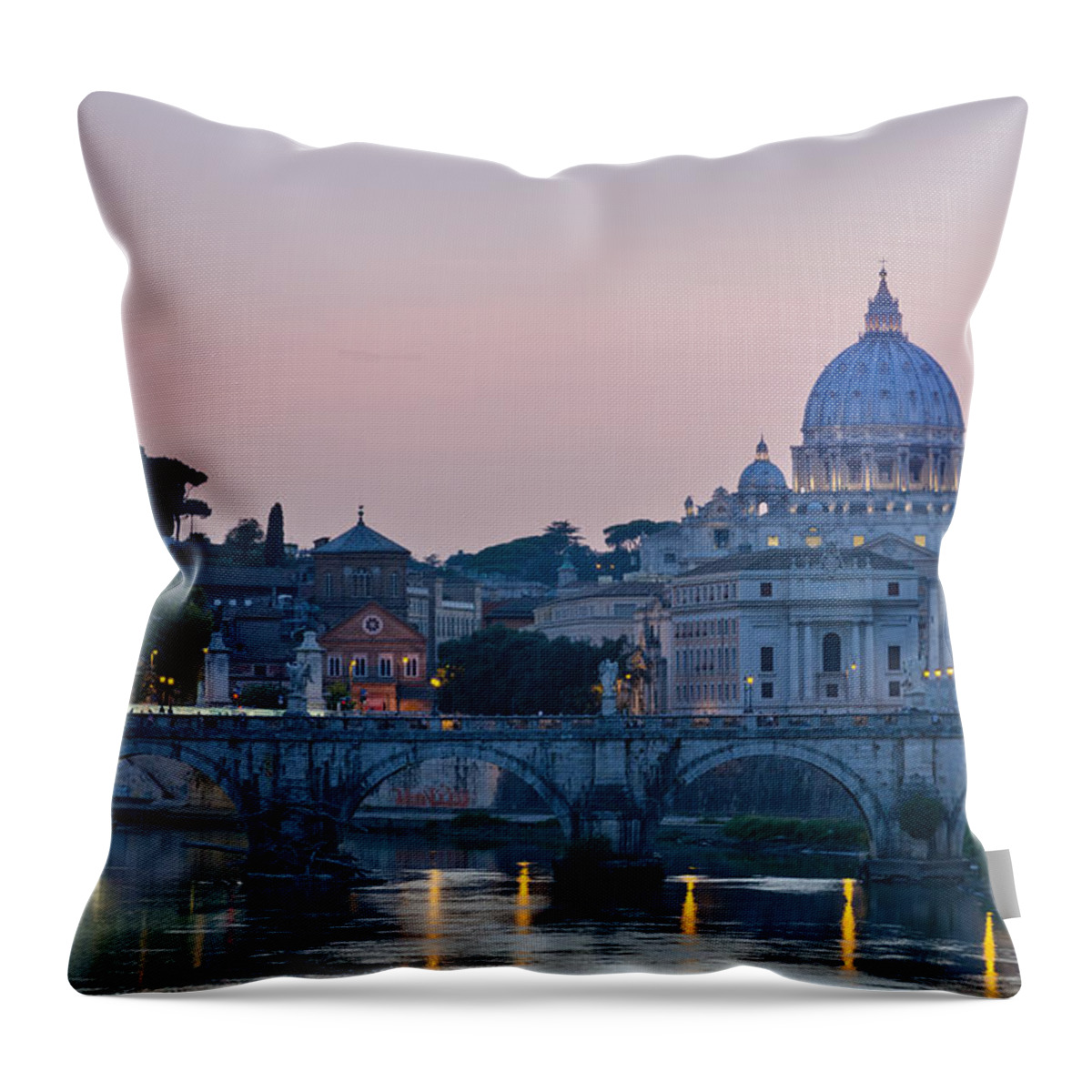 Vatican Throw Pillow featuring the photograph Vatican City at Sunset by Pablo Lopez