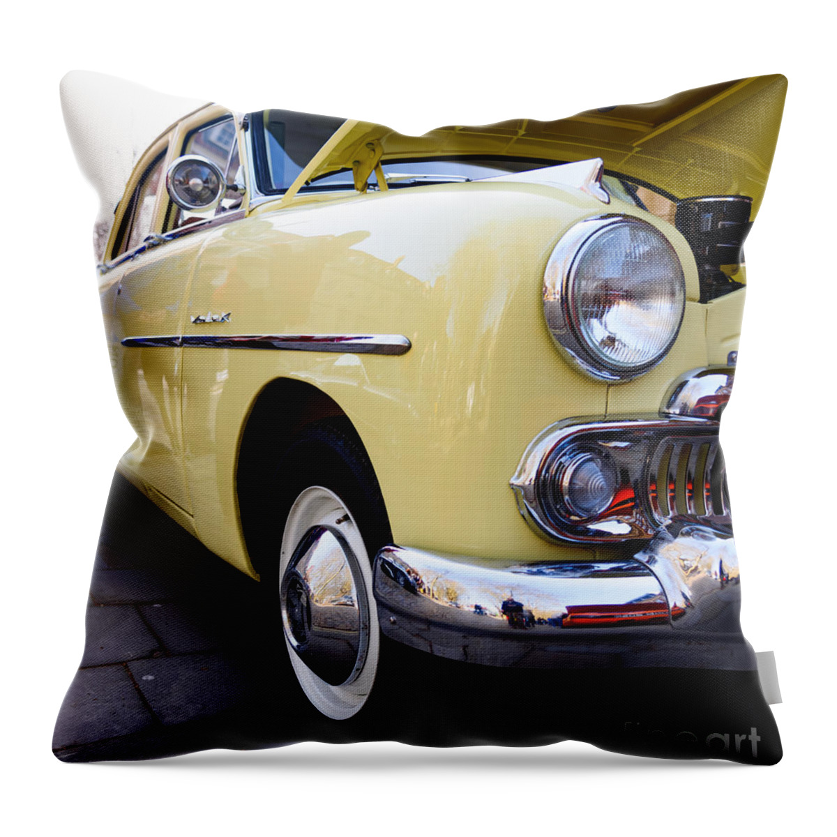 Car Throw Pillow featuring the photograph Vauxhall Velox by Colin Rayner