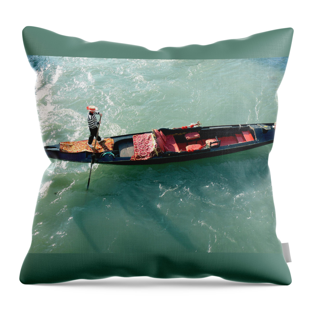 Sea Throw Pillow featuring the photograph Venice-4 by Valeriy Mavlo