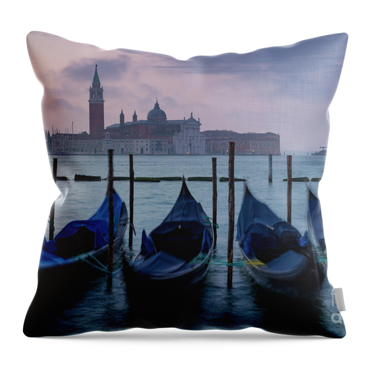 Venice Throw Pillow featuring the photograph Venice Dawn III by Brian Jannsen