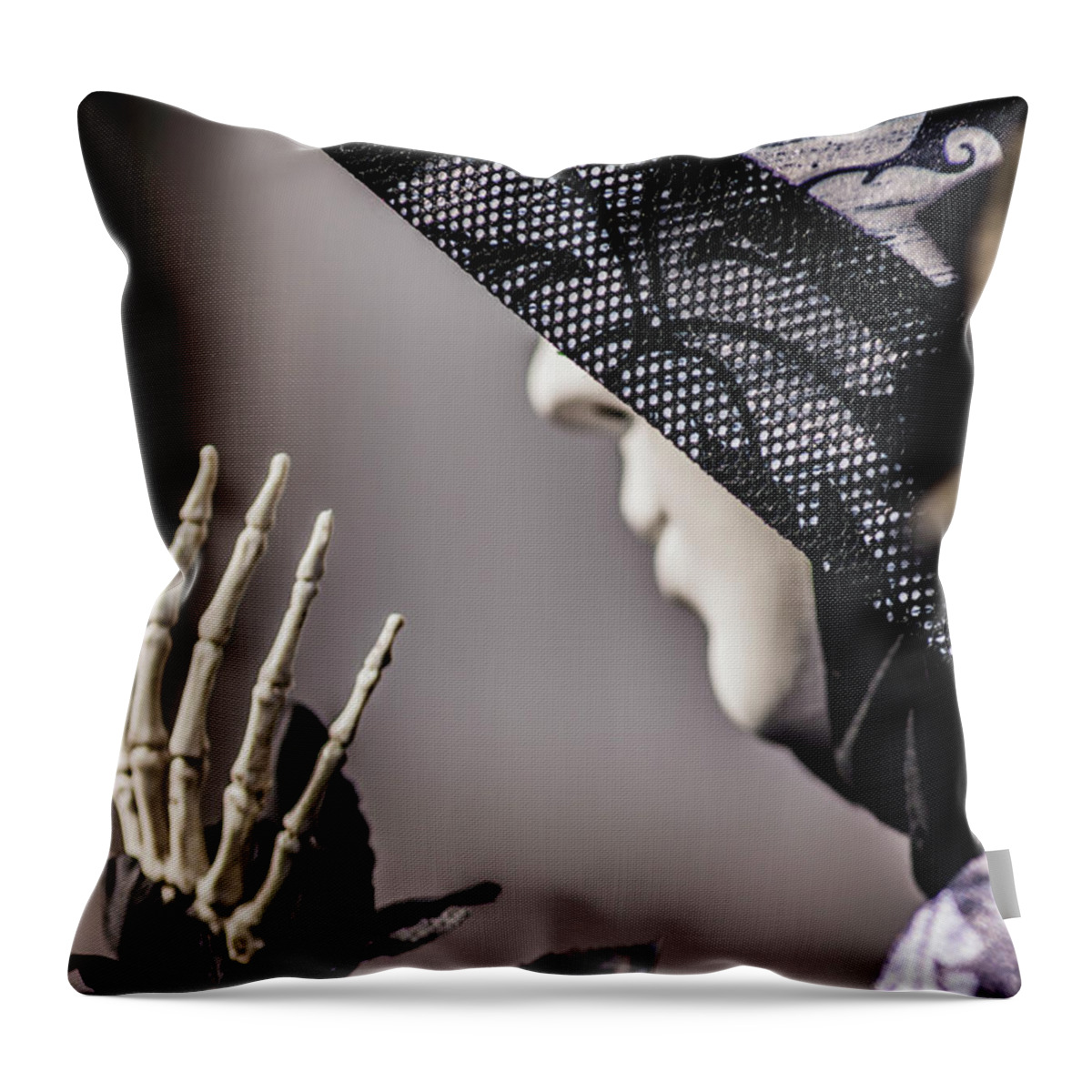 Mask Throw Pillow featuring the photograph Venice Mask 18 2017 by Wolfgang Stocker