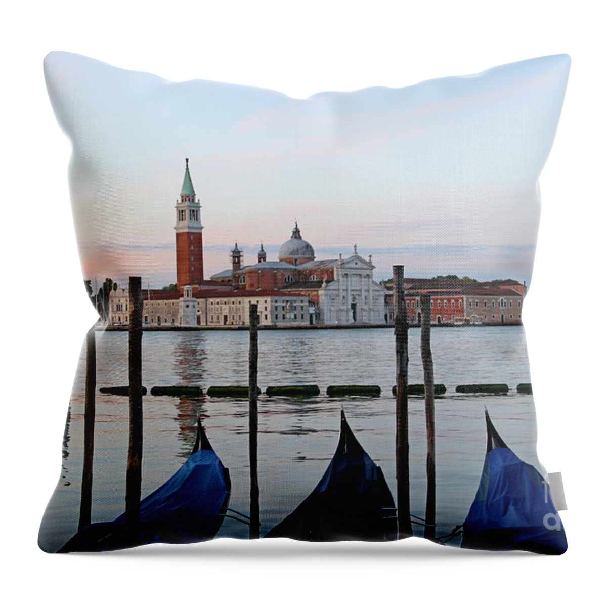 Venice Throw Pillow featuring the photograph Venice Sunrise 9104 by Jack Schultz