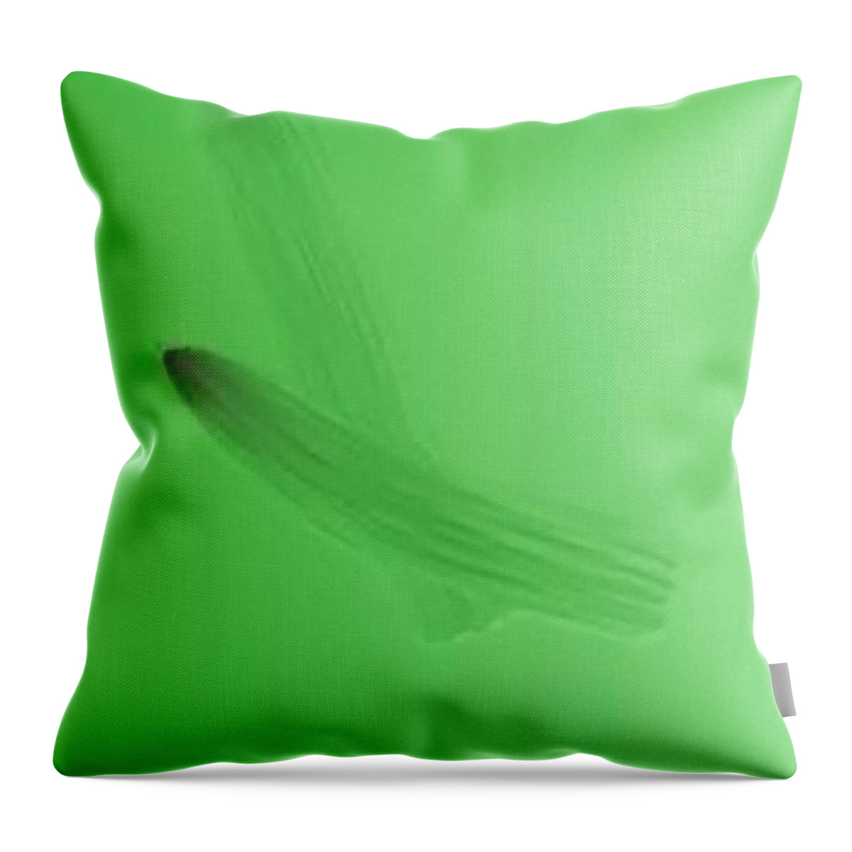 Green Throw Pillow featuring the painting Verdpen by Archangelus Gallery