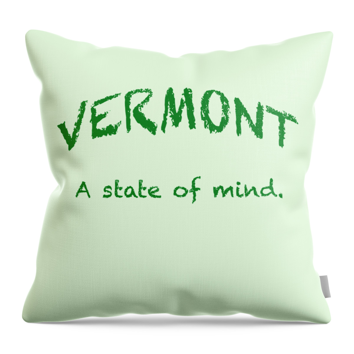 Vermont Throw Pillow featuring the digital art Vermont, A State of Mind by George Robinson