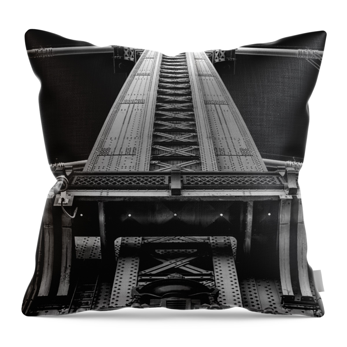 Architecture Throw Pillow featuring the photograph Verticality by Mihai Andritoiu