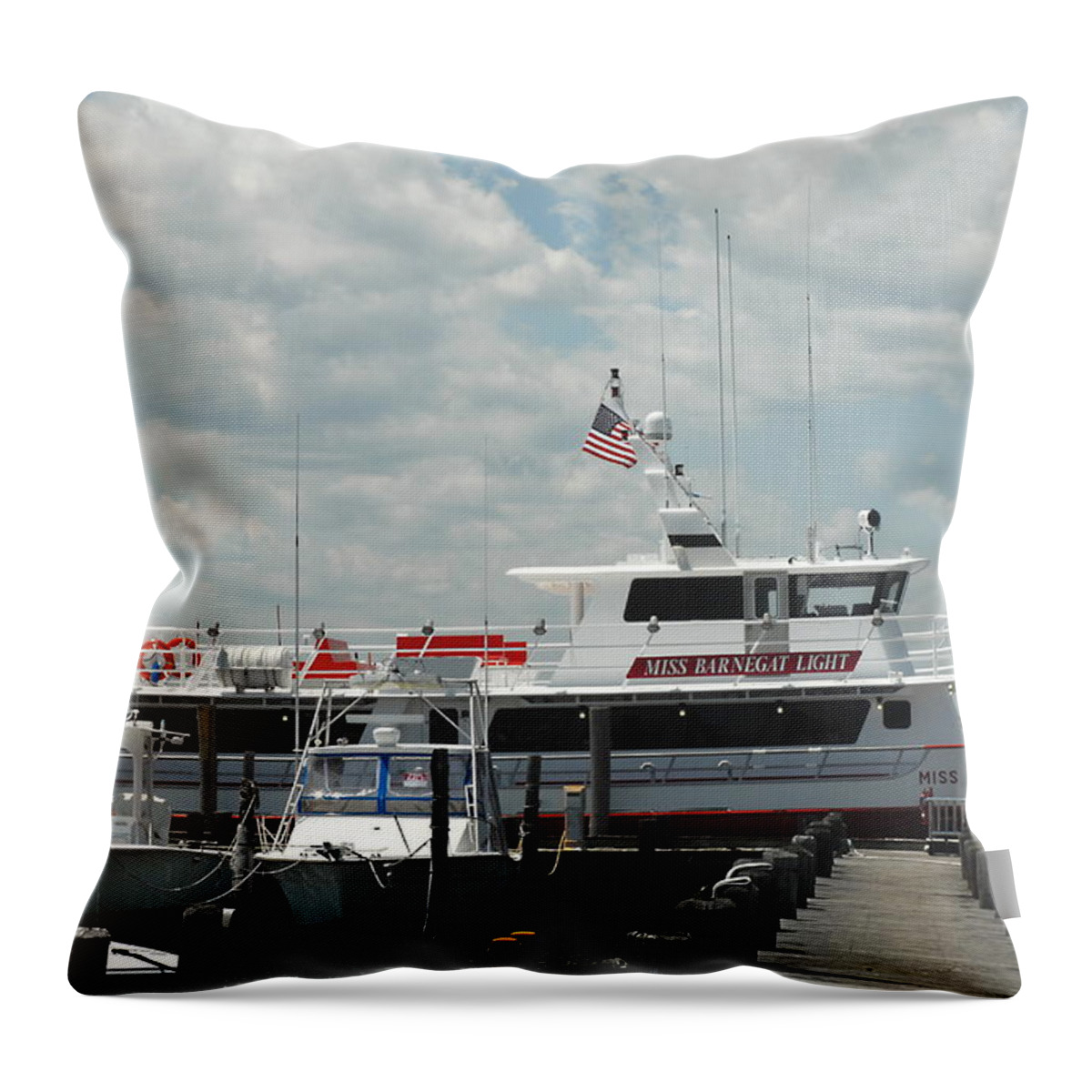 Commercial Fishing Boats Throw Pillow featuring the photograph Vessels 125 by Joyce StJames