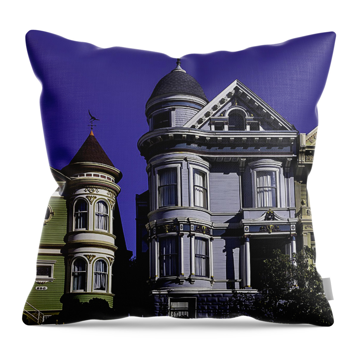 Victorian Throw Pillow featuring the photograph Victorian Beauties by Garry Gay
