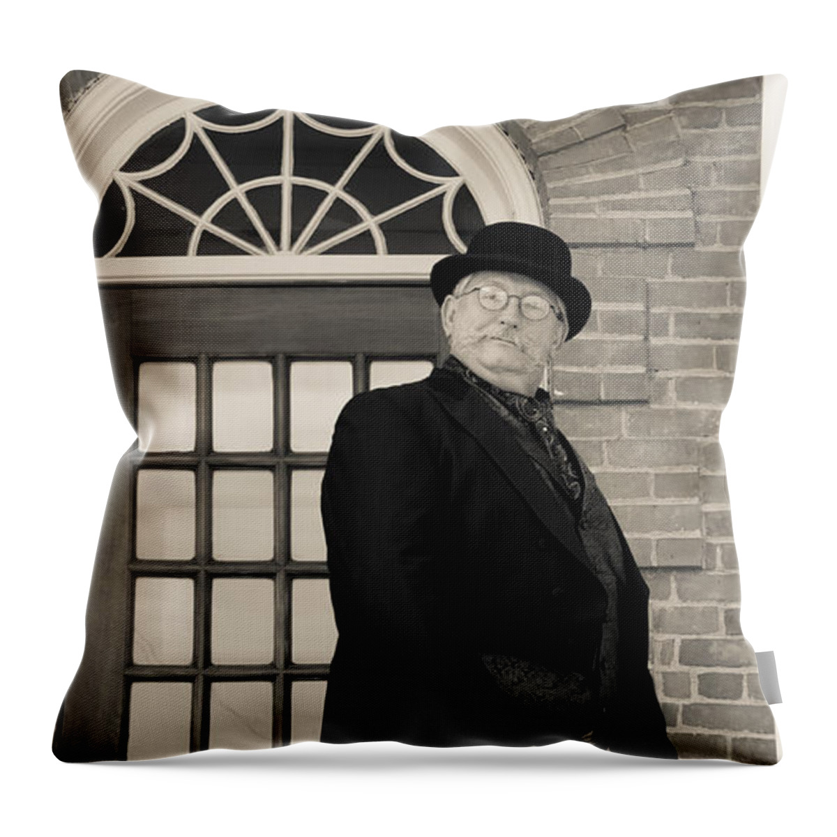 Dandy Throw Pillow featuring the photograph Victorian Dandy by Fran Riley