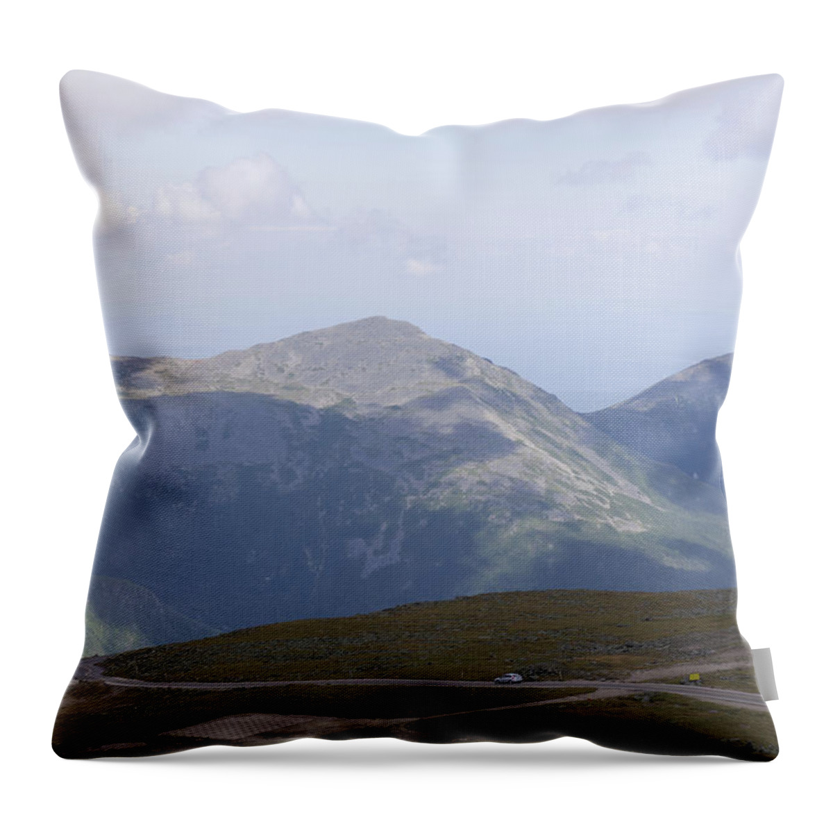 Peak Throw Pillow featuring the photograph View from Mount Washington by Adam Gladstone