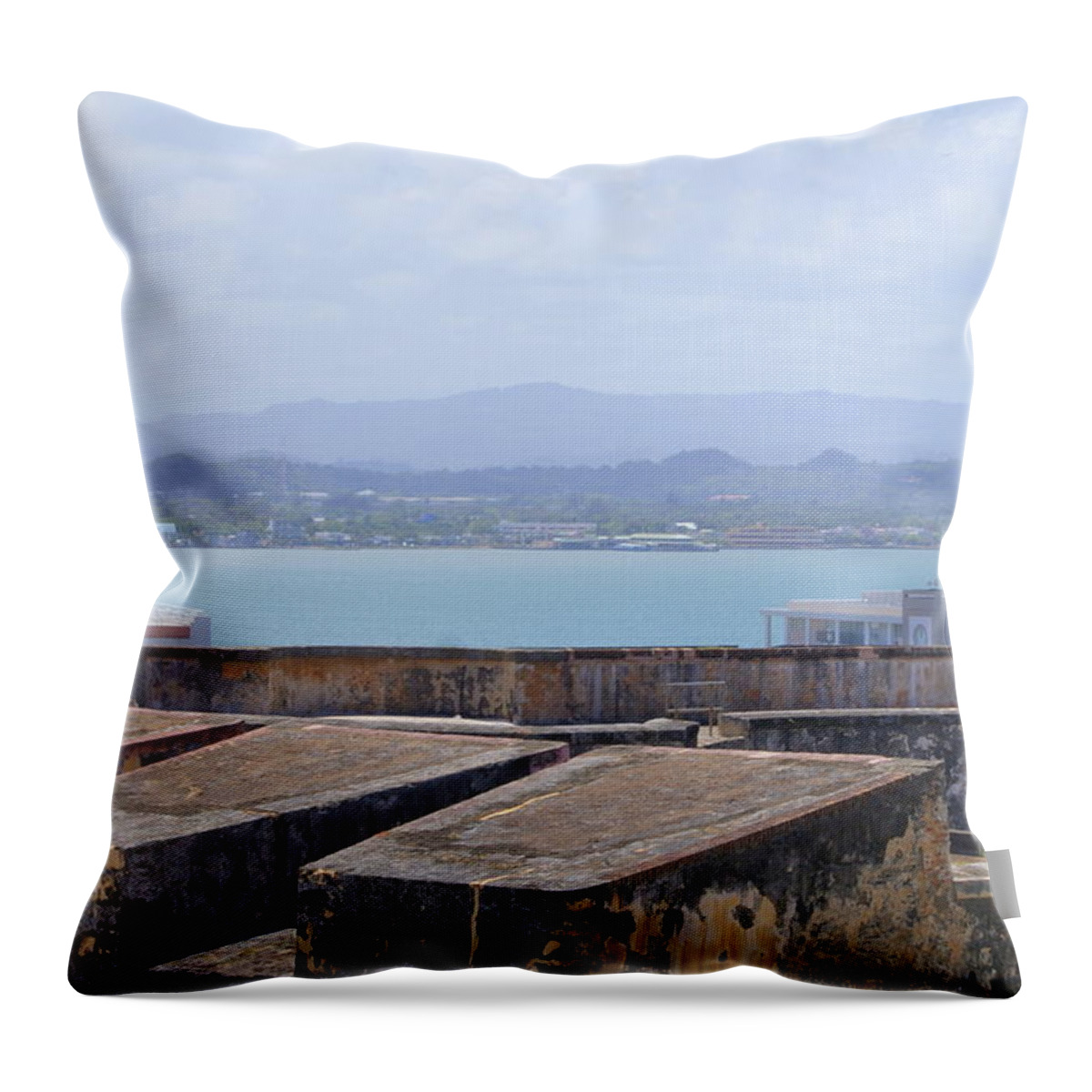 History Throw Pillow featuring the photograph View from San Cristobal by Lois Lepisto