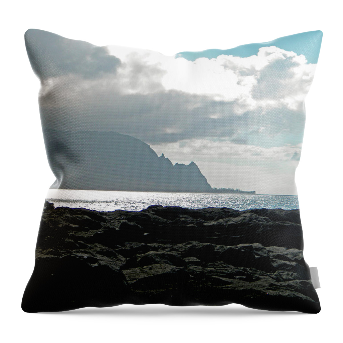 Frank Wilson Throw Pillow featuring the photograph View Of Bali Hai by Frank Wilson