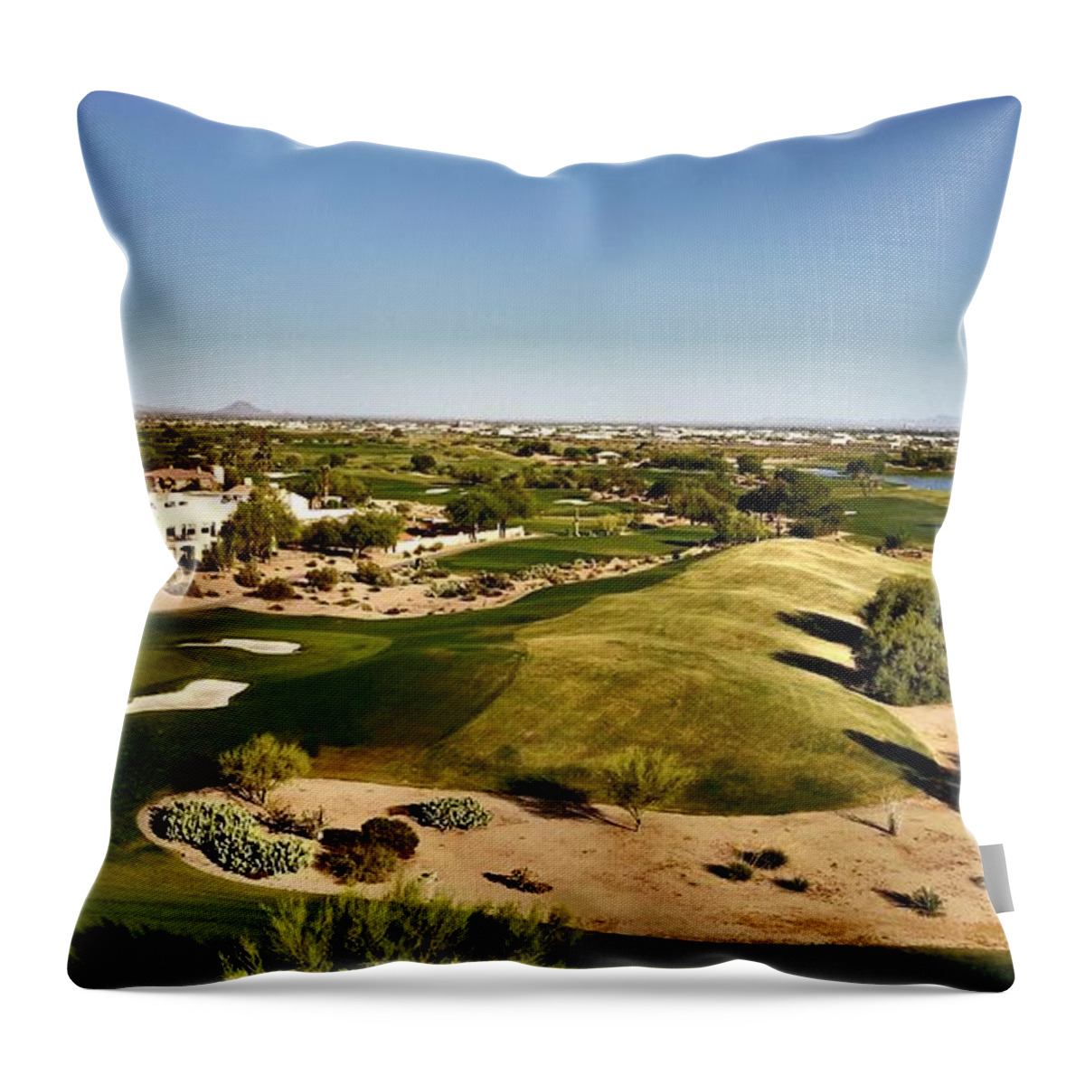 Scottsdale Throw Pillow featuring the photograph Views by Michael Albright