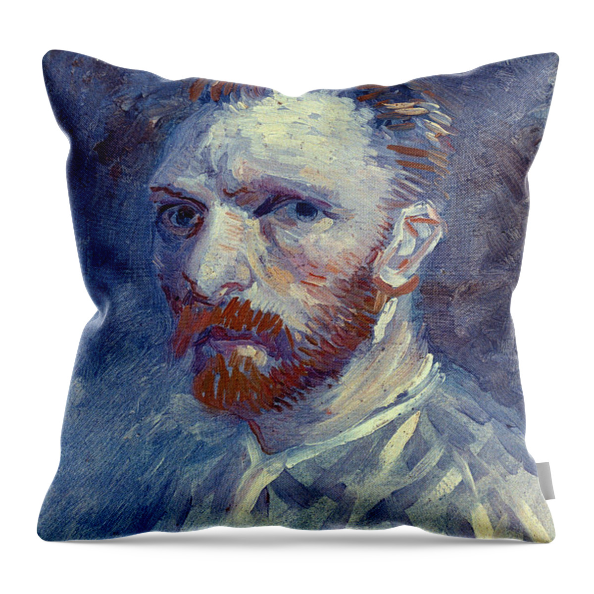 1887 Throw Pillow featuring the photograph Vincent Van Gogh by Granger