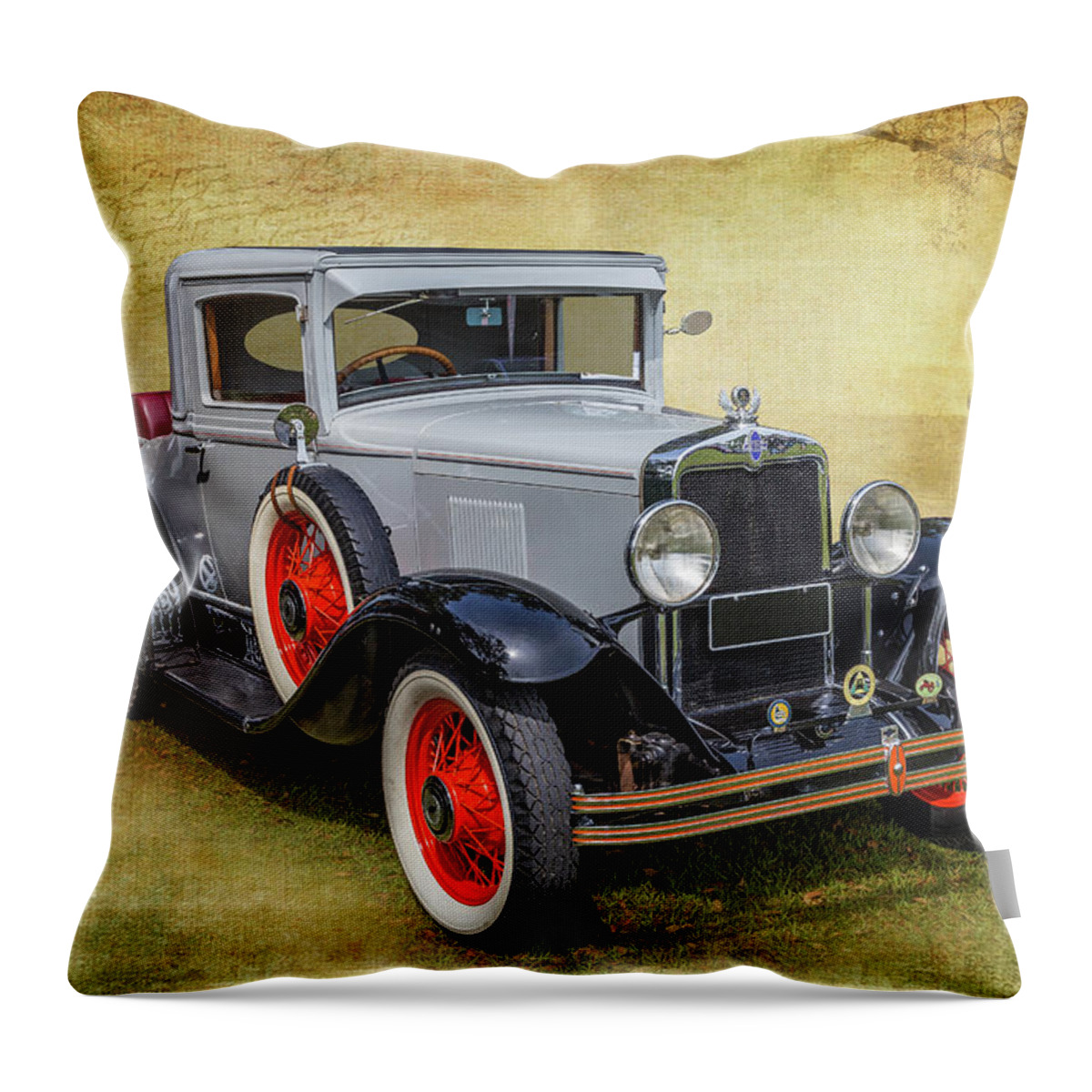 Car Throw Pillow featuring the photograph Vintage Chev by Keith Hawley