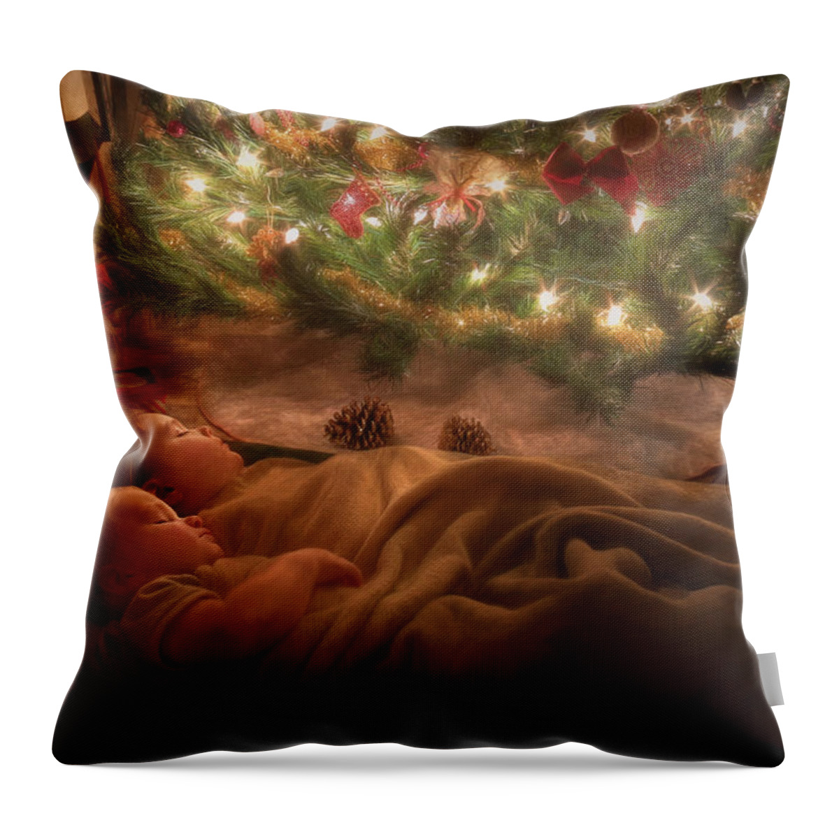 Christmas Throw Pillow featuring the photograph Visions of Sugarplums by Lori Deiter