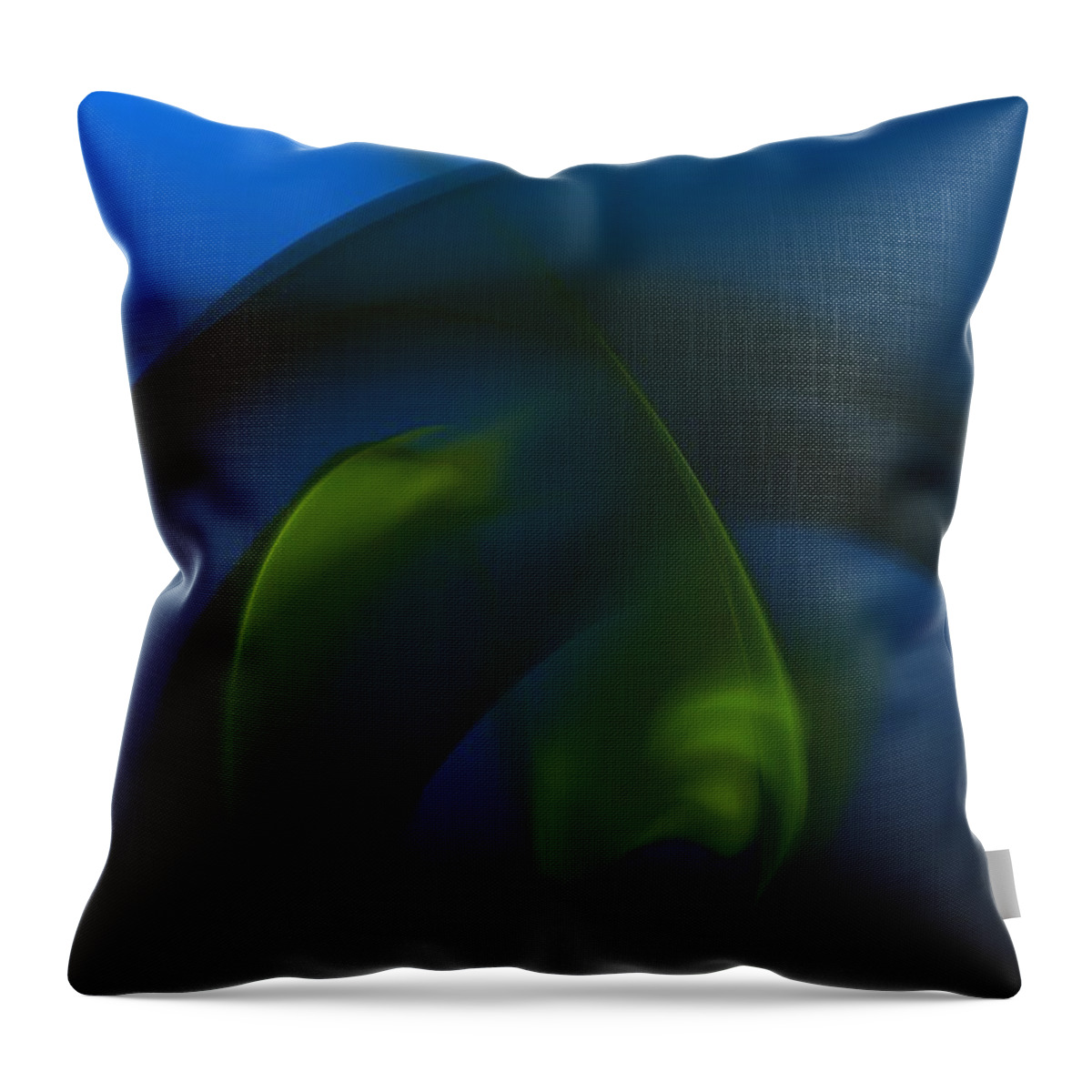 Digital Painting Throw Pillow featuring the digital art Visitors from the deep by David Lane
