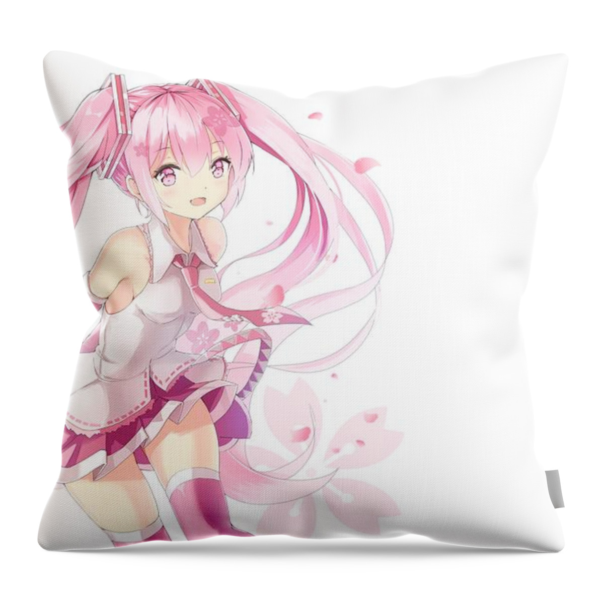 Vocaloid Throw Pillow featuring the digital art Vocaloid by Maye Loeser