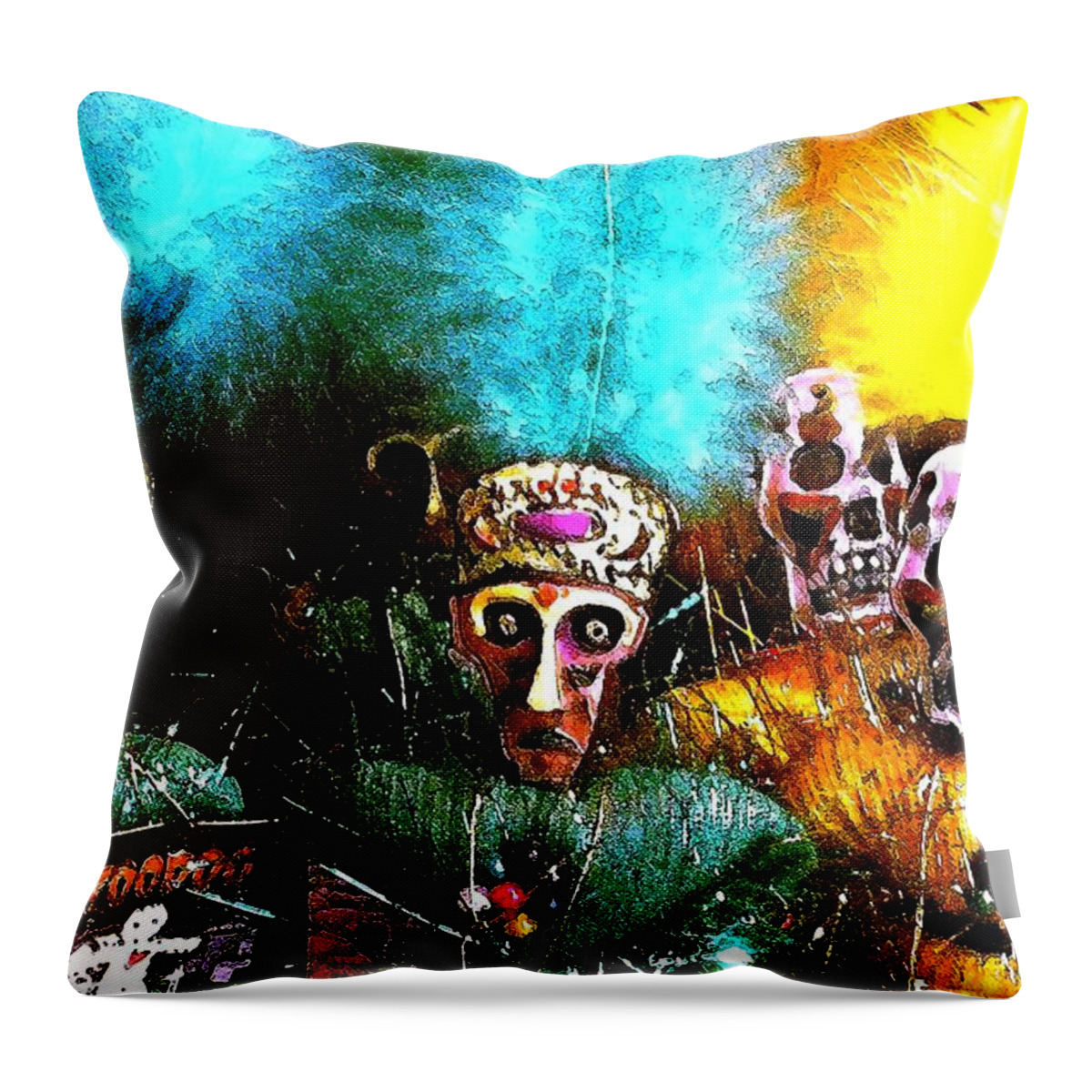 Voodoo Throw Pillow featuring the photograph Voodoo for You by Nelson Strong