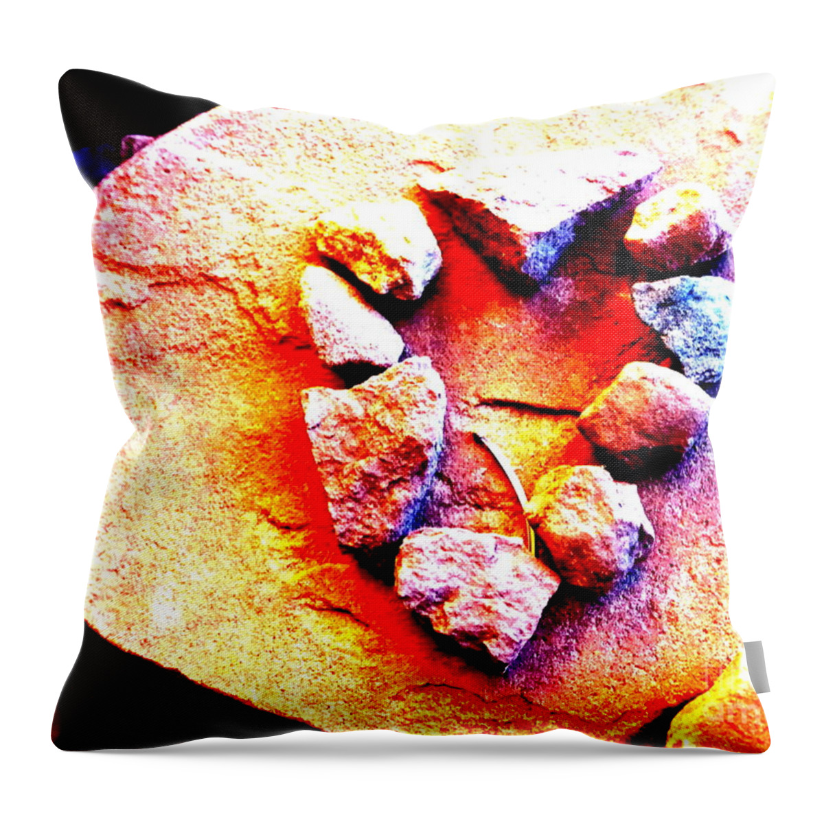 Red Rocks Throw Pillow featuring the photograph Vortex Heart Red Rocks by Mars Besso