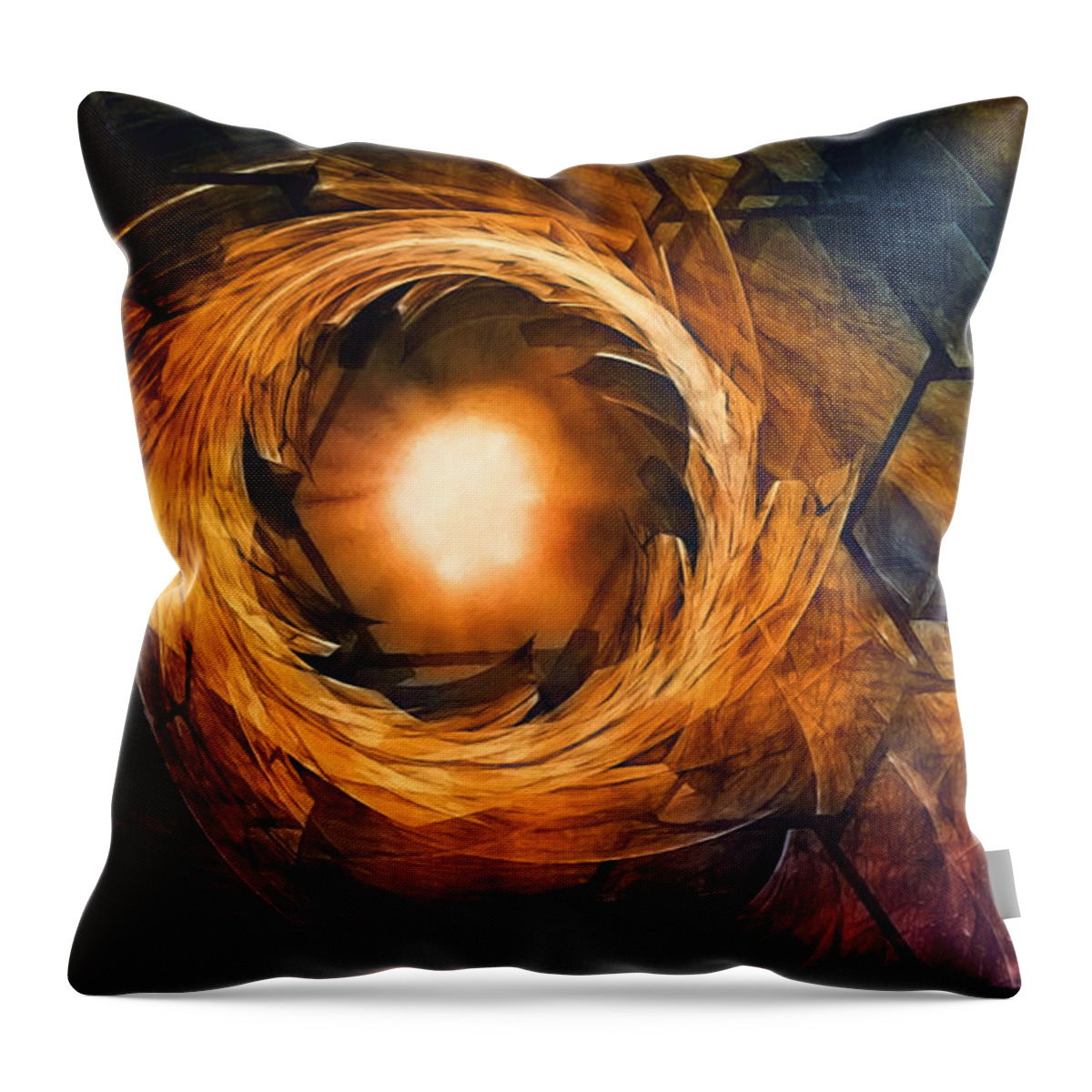 Fire Throw Pillow featuring the photograph Vortex of Fire by Scott Norris