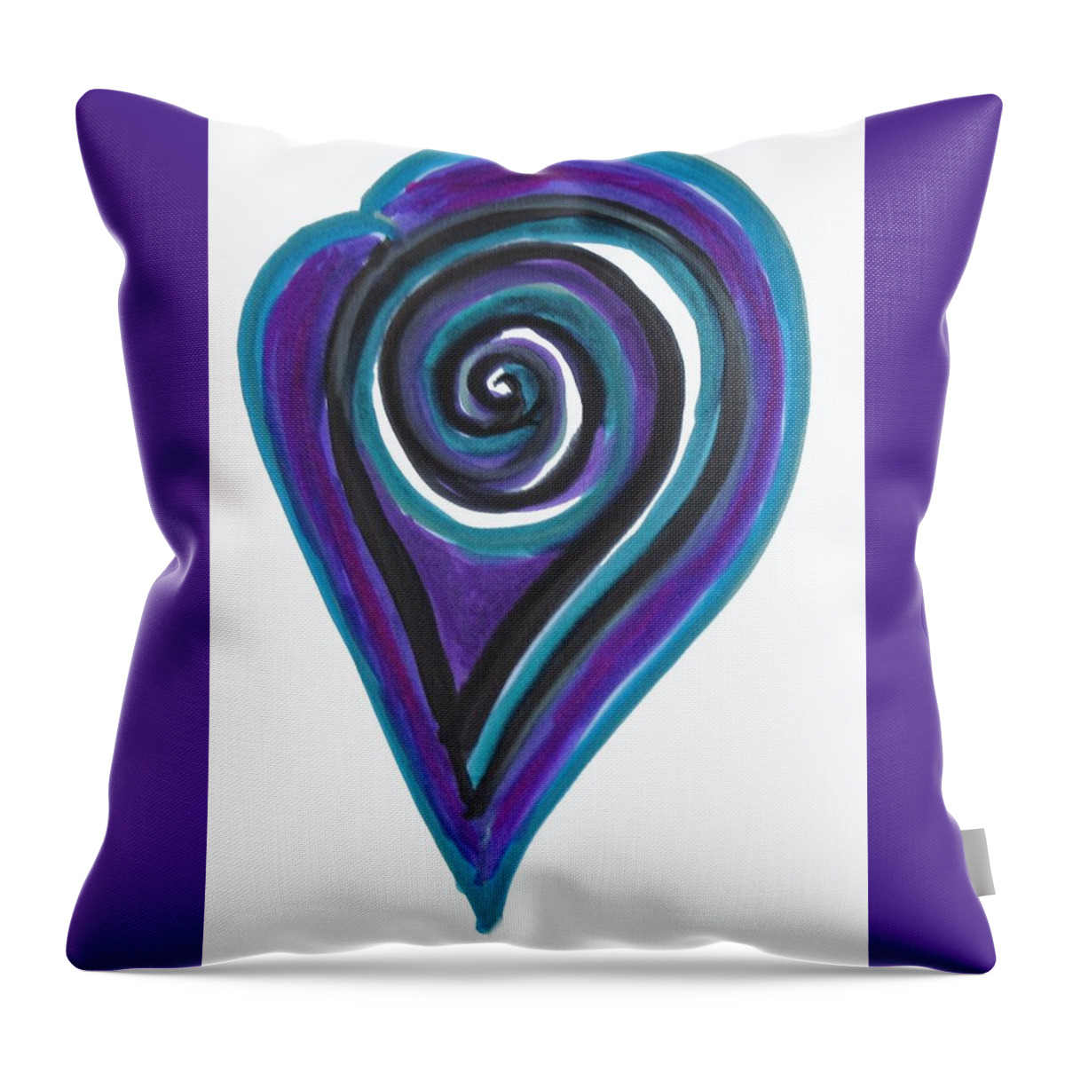 Vortex Throw Pillow featuring the drawing Vortex Wave by Mars Besso