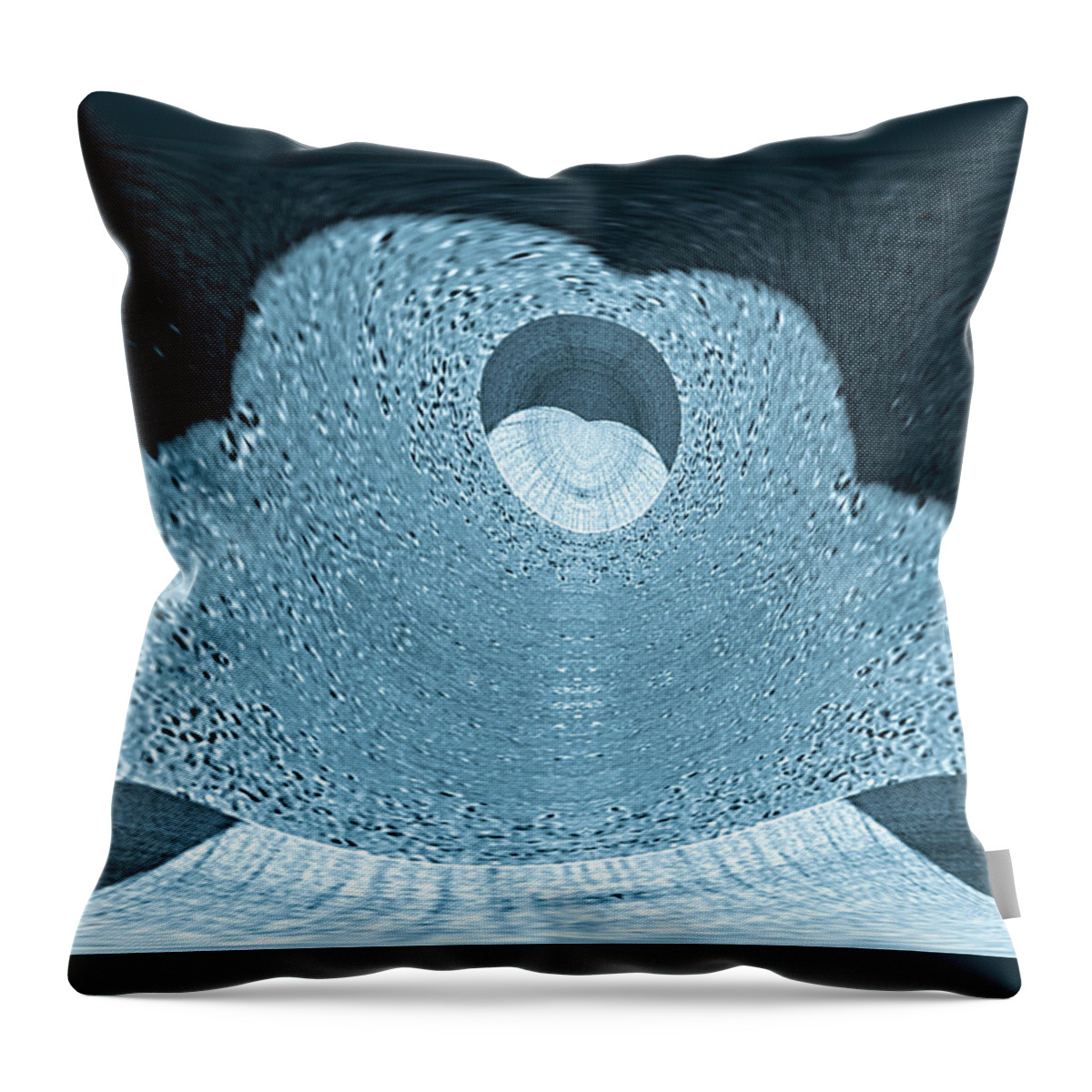 Sea Voyage Throw Pillow featuring the digital art Voyage Series 1 / By Moonlight by Dolores Kaufman