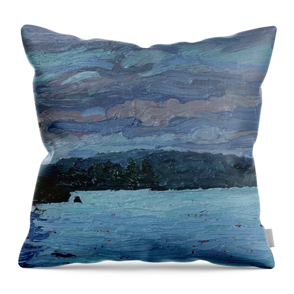 1789 Throw Pillow featuring the painting Voyageur Highway by Phil Chadwick