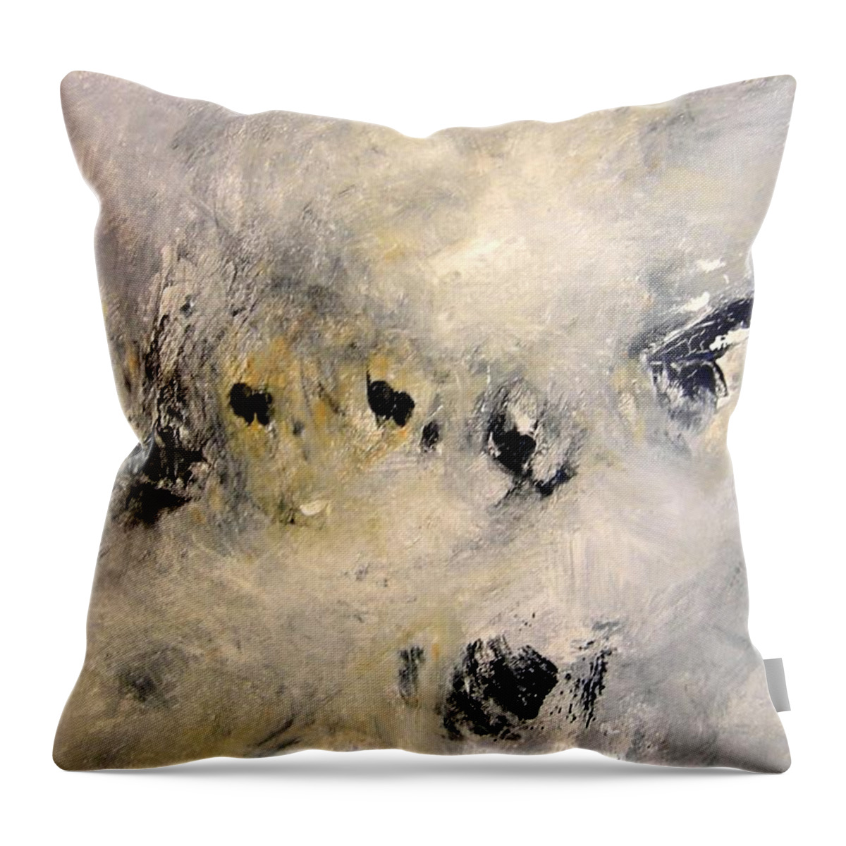  Throw Pillow featuring the painting Wabi Sabi Revisited by Rose Lynch