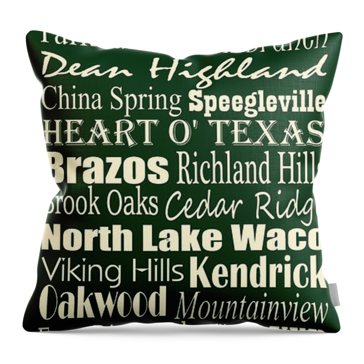 Waco Throw Pillow featuring the digital art Waco Texas by Trudy Clementine